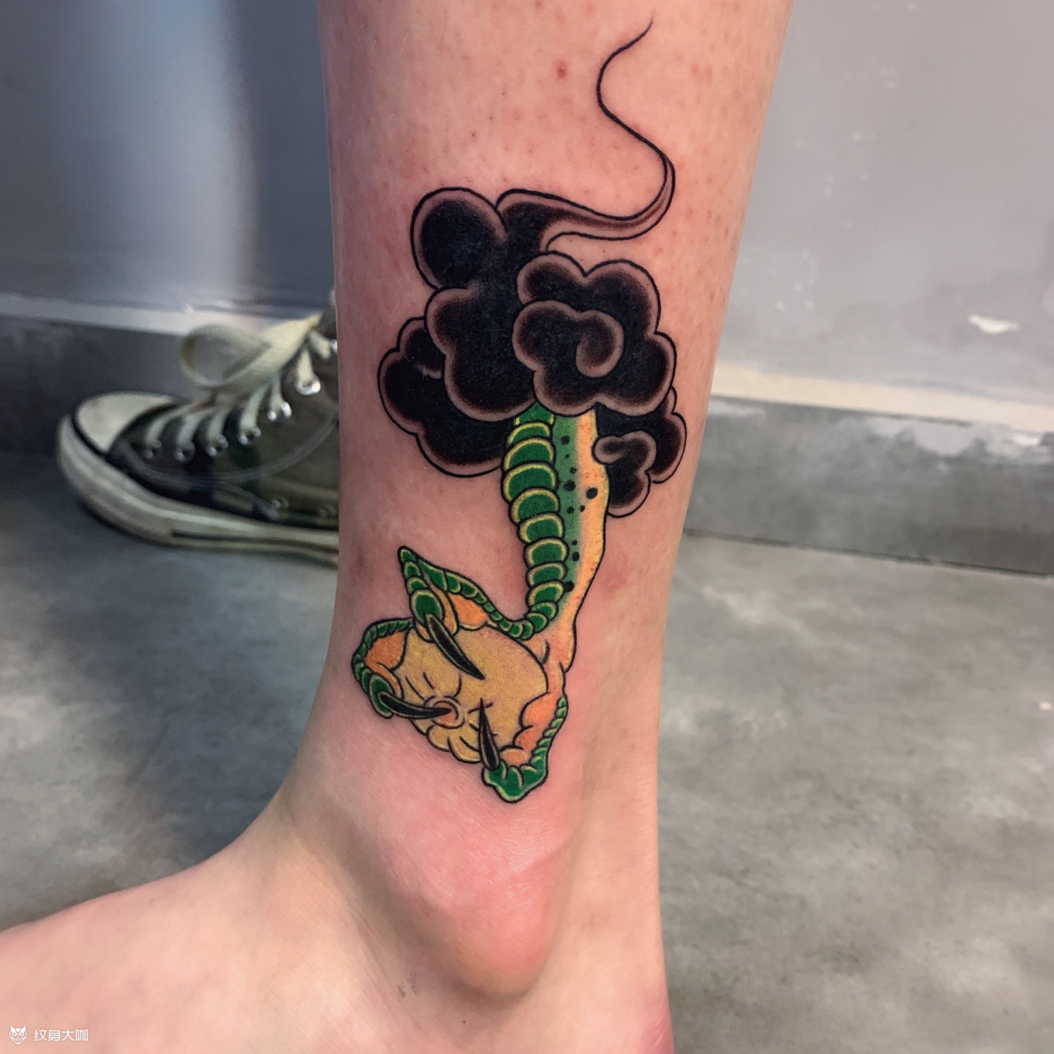 龙爪手_纹身图案手稿图片_安墟子的纹身作品集