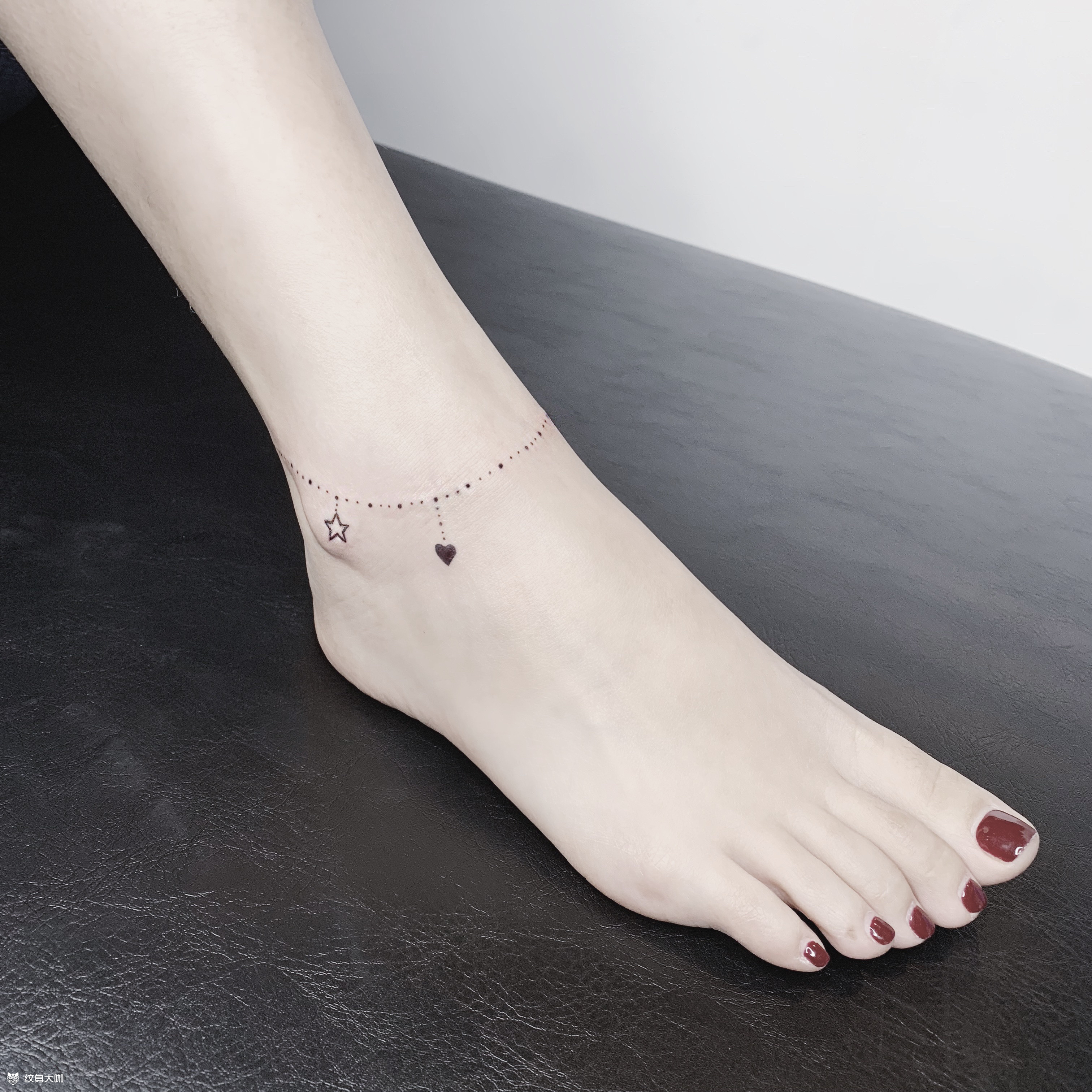 脚链_纹身图案手稿图片_王一博的纹身作品集