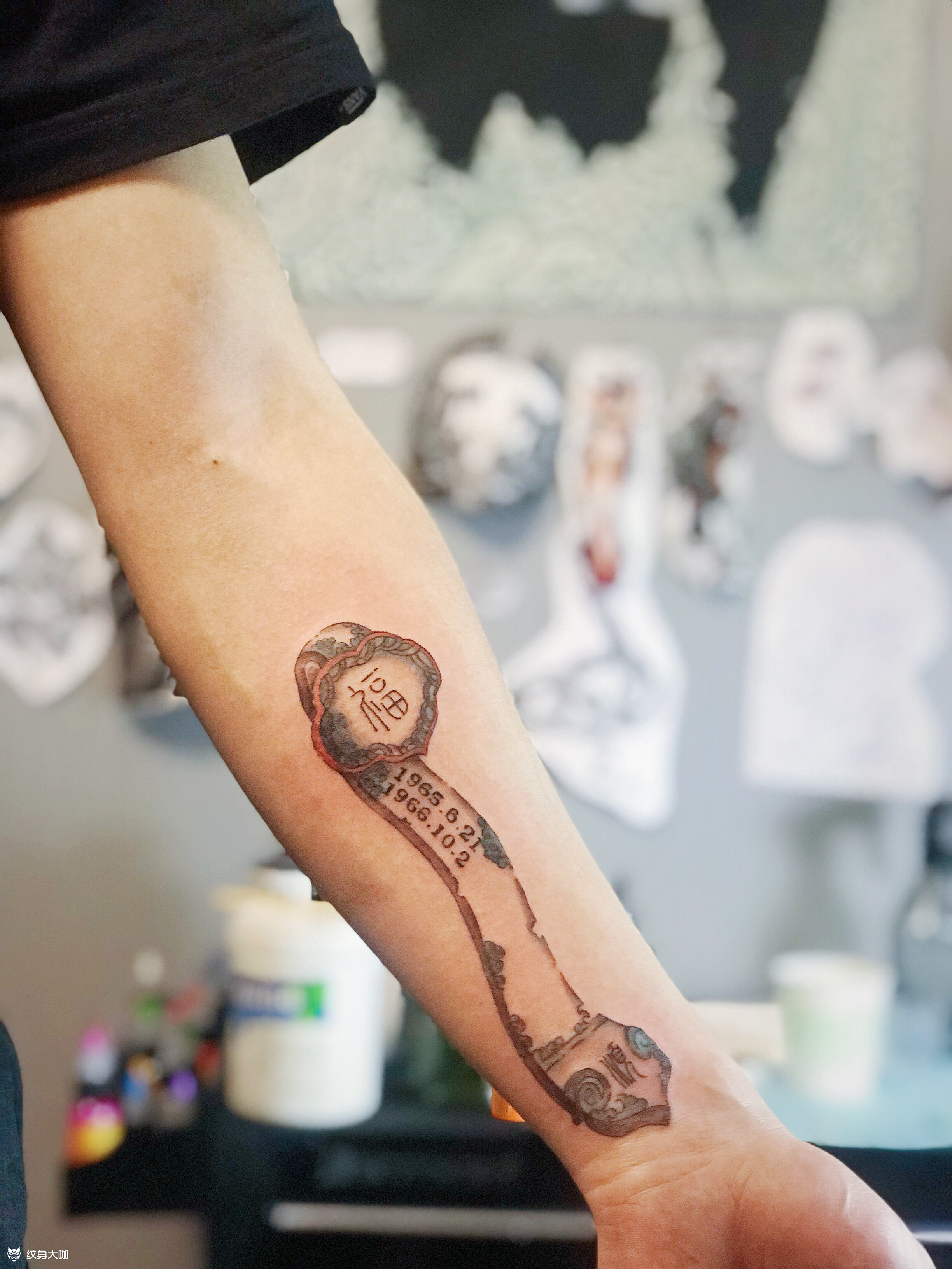 玉如意_纹身图案手稿图片_yan檐的纹身作品集