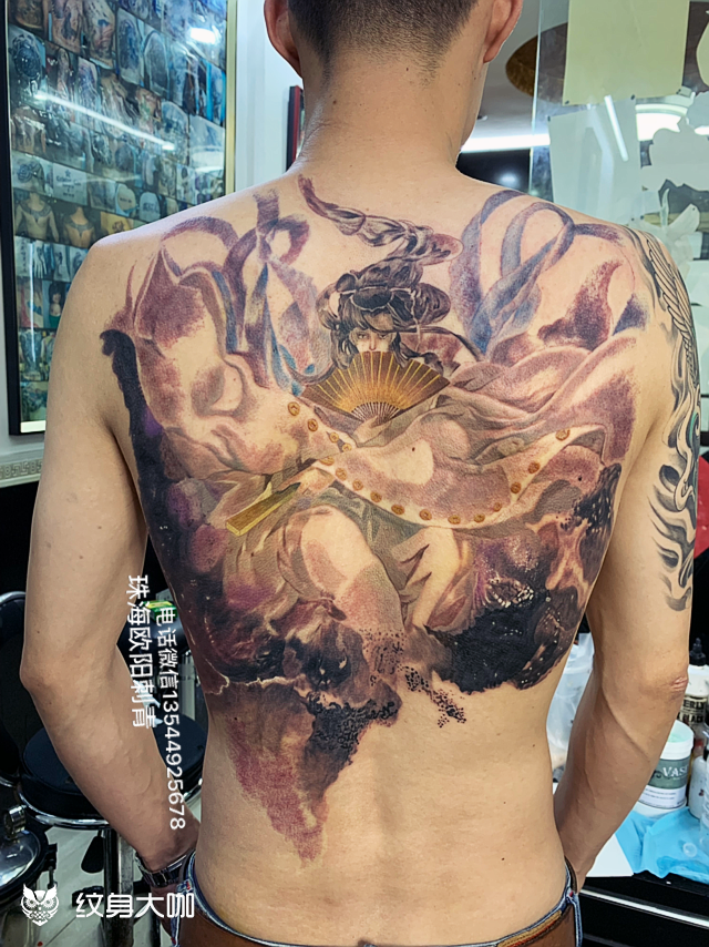 东皇太一_纹身图案手稿图片_欧阳的纹身作品集