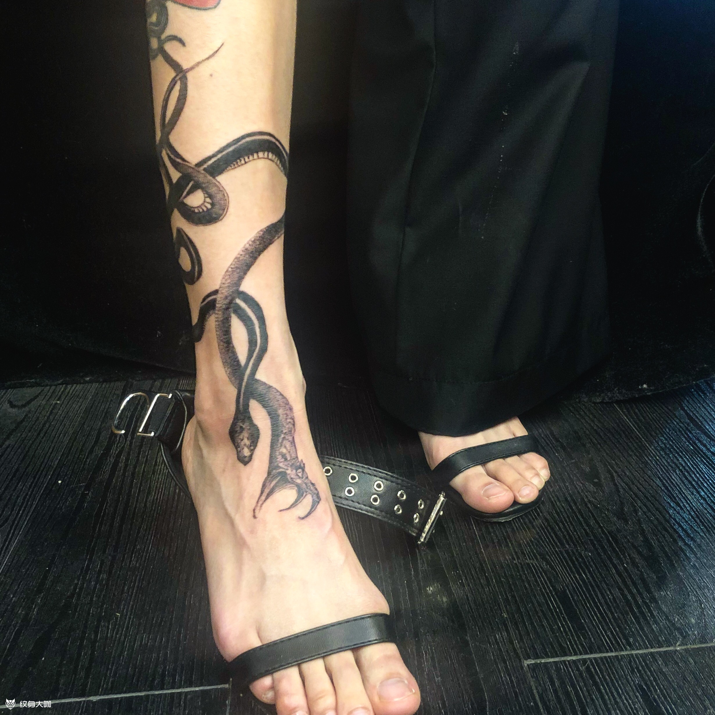 蛇女_纹身图案手稿图片_文希的纹身作品集