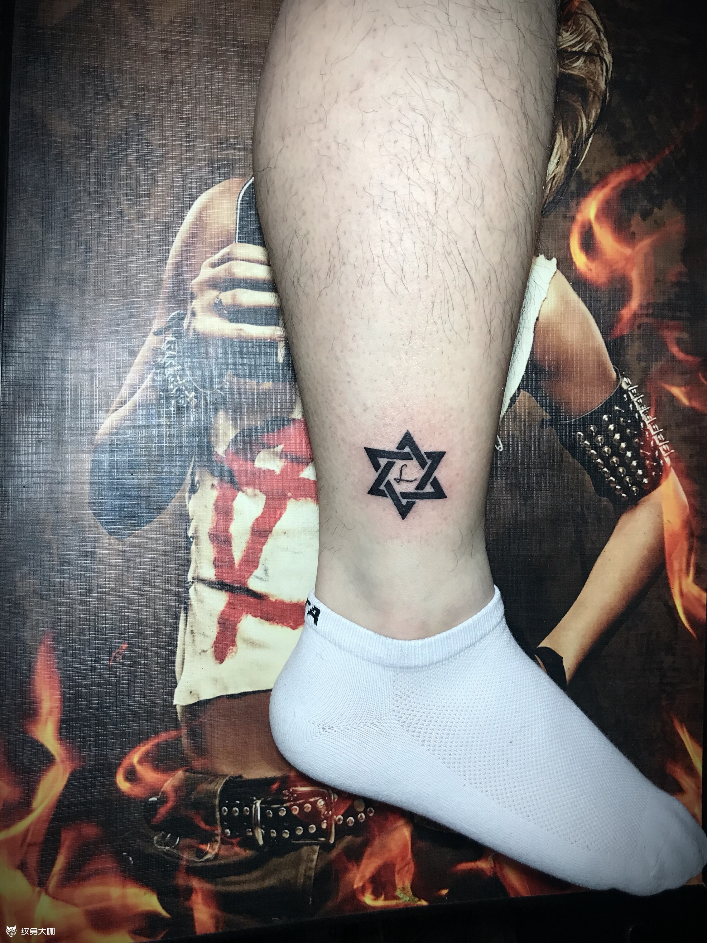 六芒星_纹身图案手稿图片_峰哥的纹身作品集