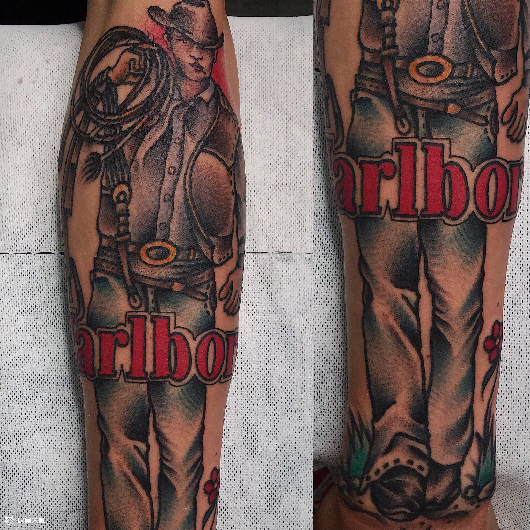 marlboro_纹身图案手稿图片_afong的纹身作品集