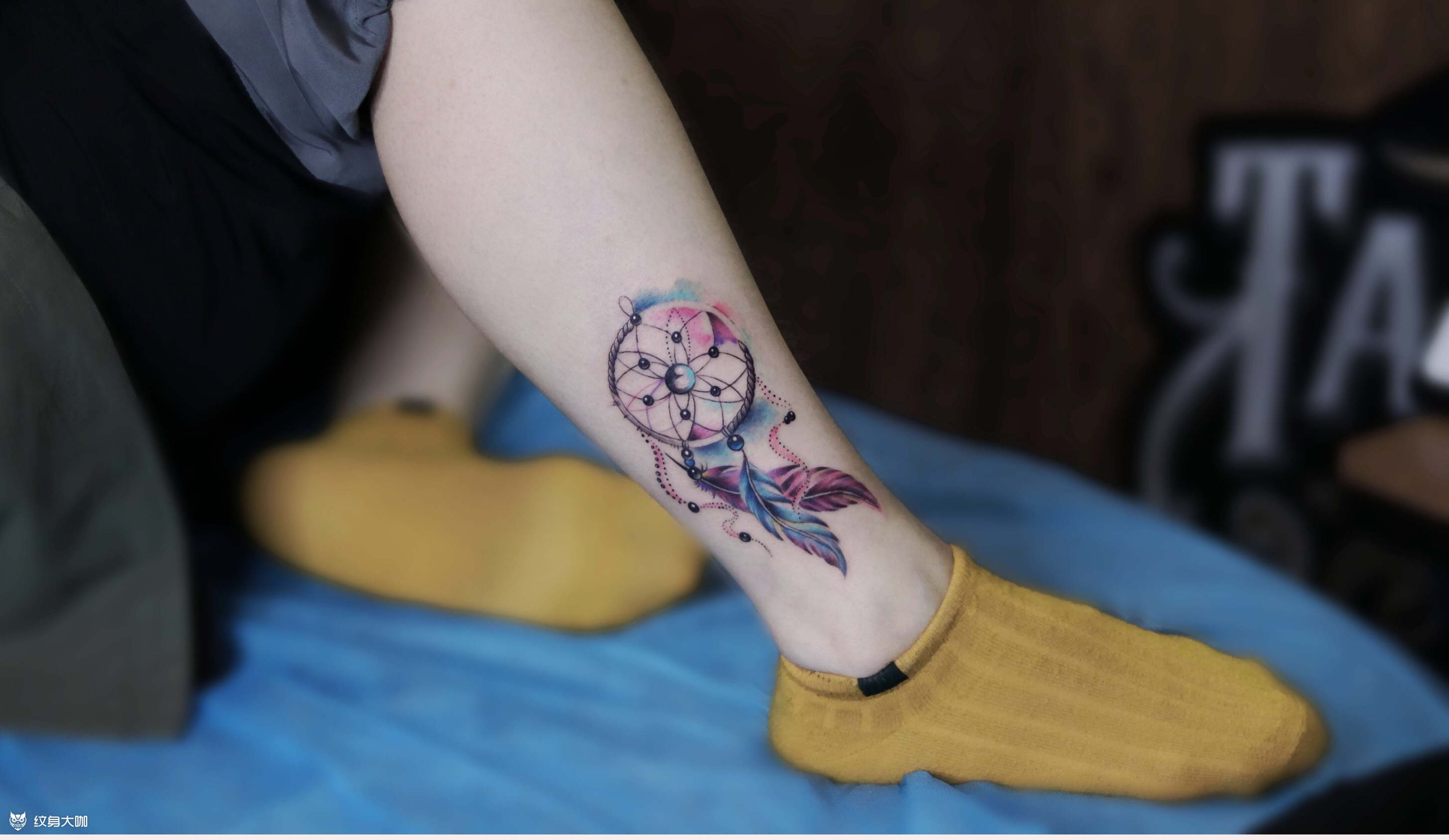 作品简介:「鑫刺青」 大鑫老师出品 捕梦网纹身寓意捕捉美丽,留下美好