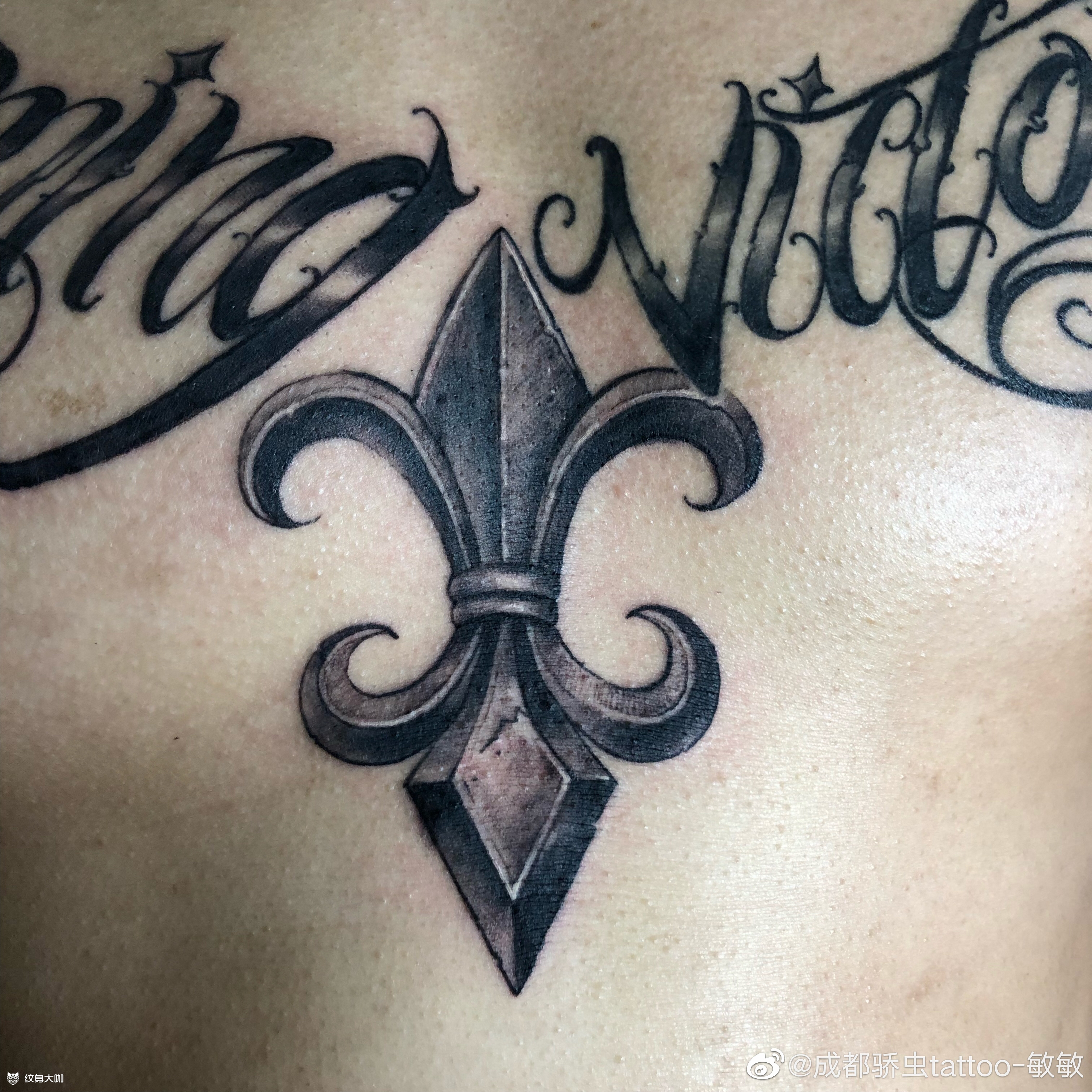 克罗心_纹身图案手稿图片_高敏的纹身作品集