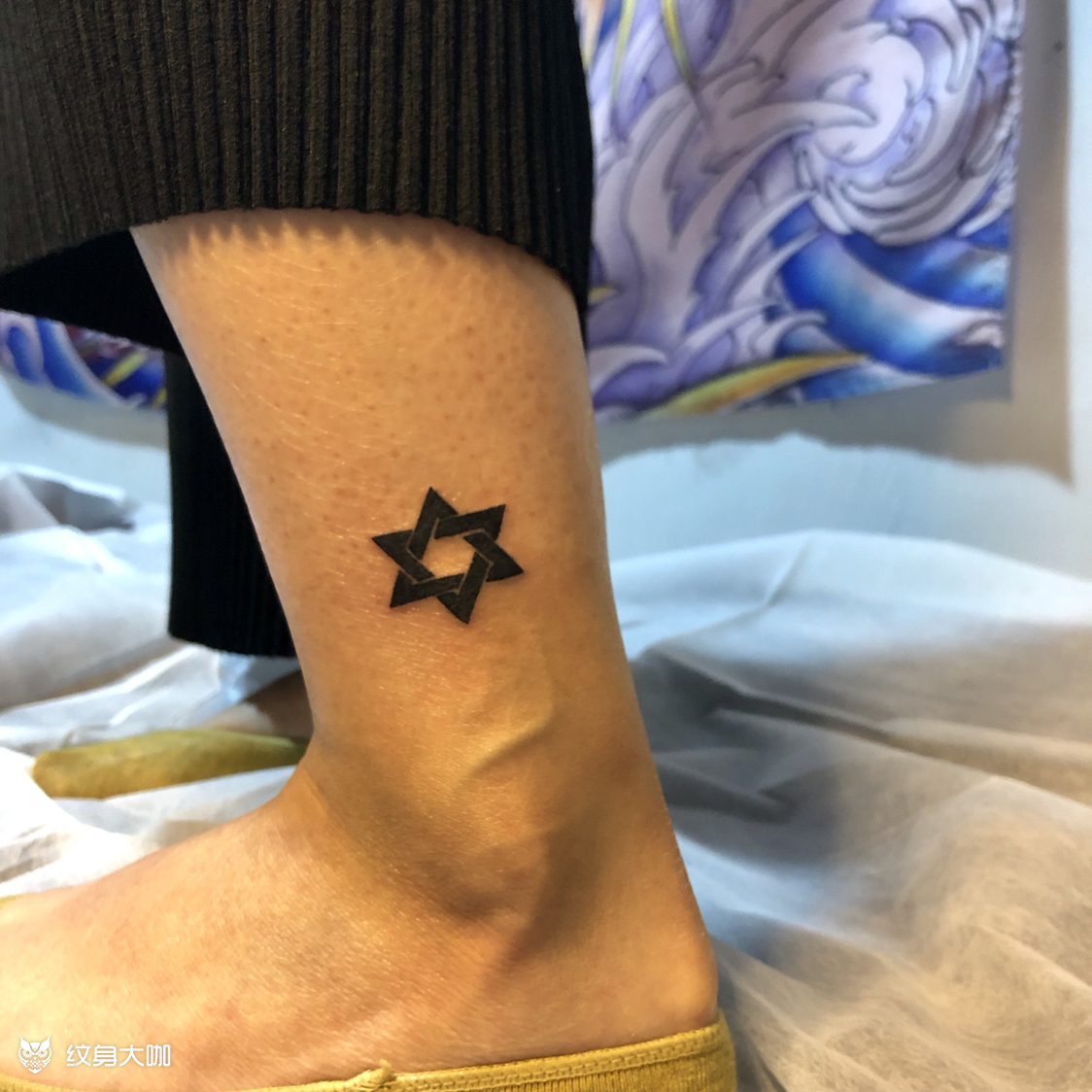 六芒星_纹身图案手稿图片_裴淼的纹身作品集