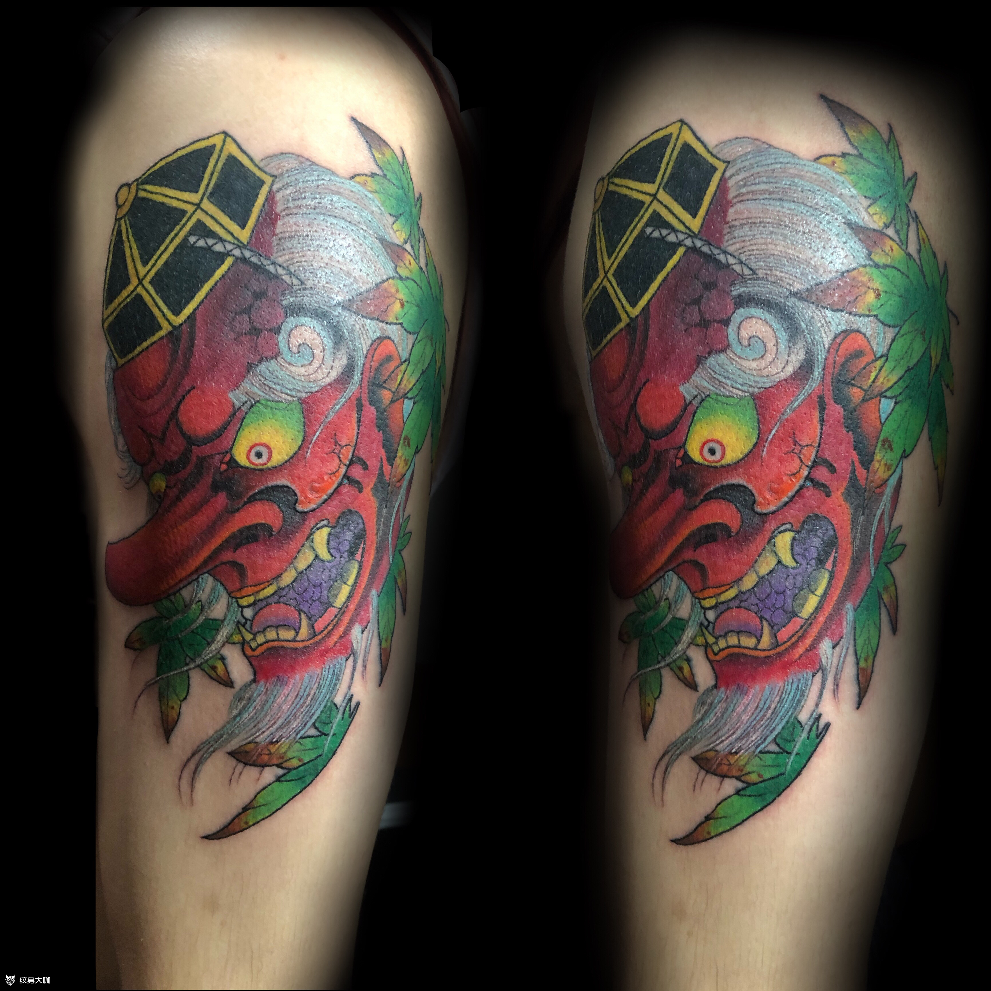 大臂天狗_纹身图案手稿图片_coco的纹身作品集