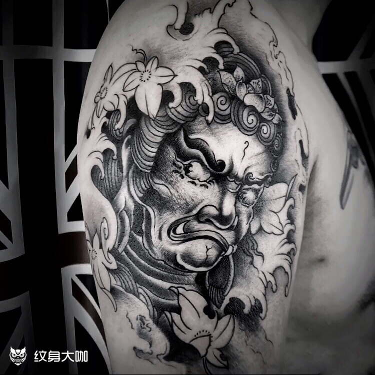 不动明王_纹身图案手稿图片_95震哥哥的纹身作品集