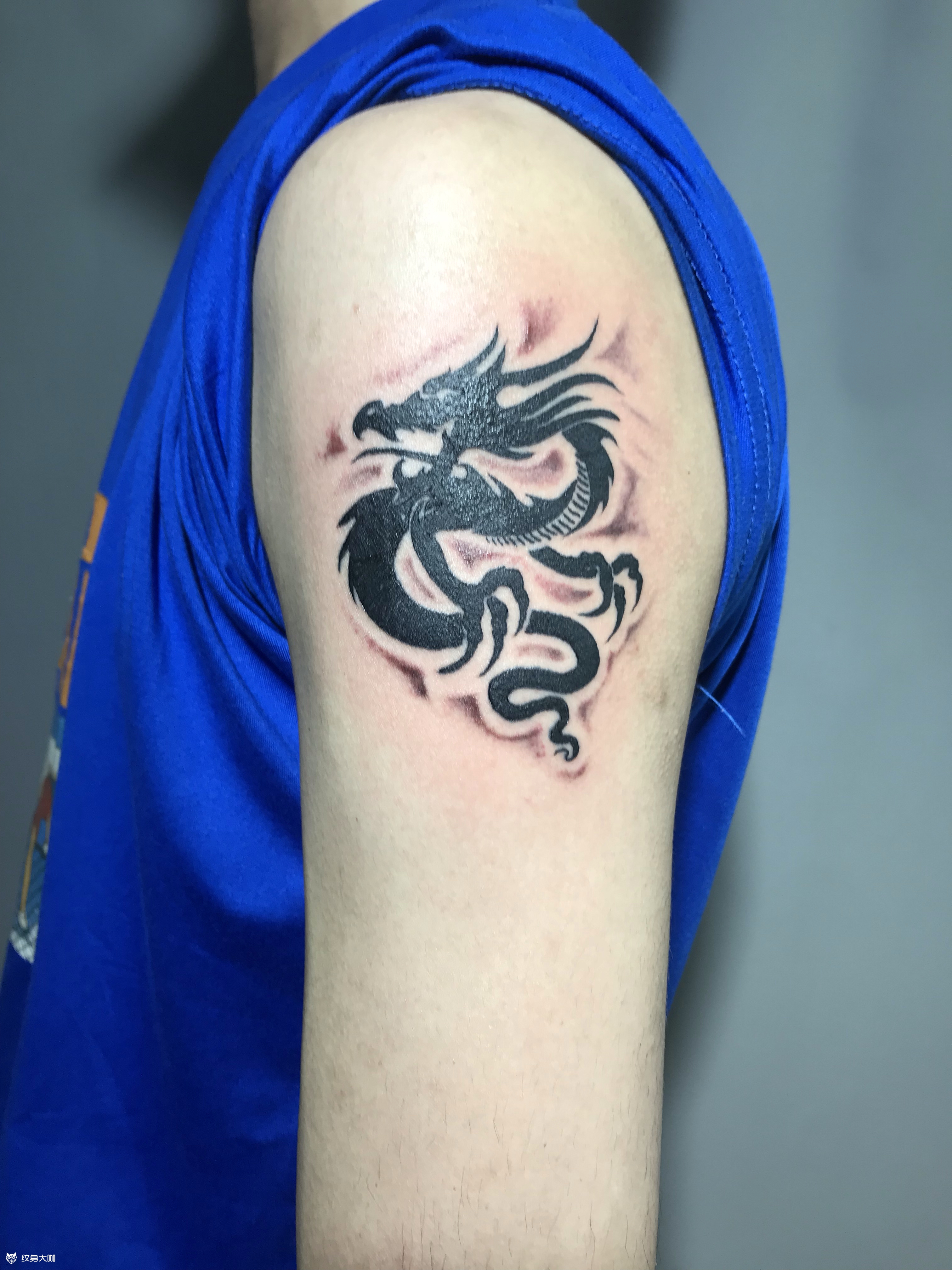 龙图腾_纹身图案手稿图片_魁杰的纹身作品集