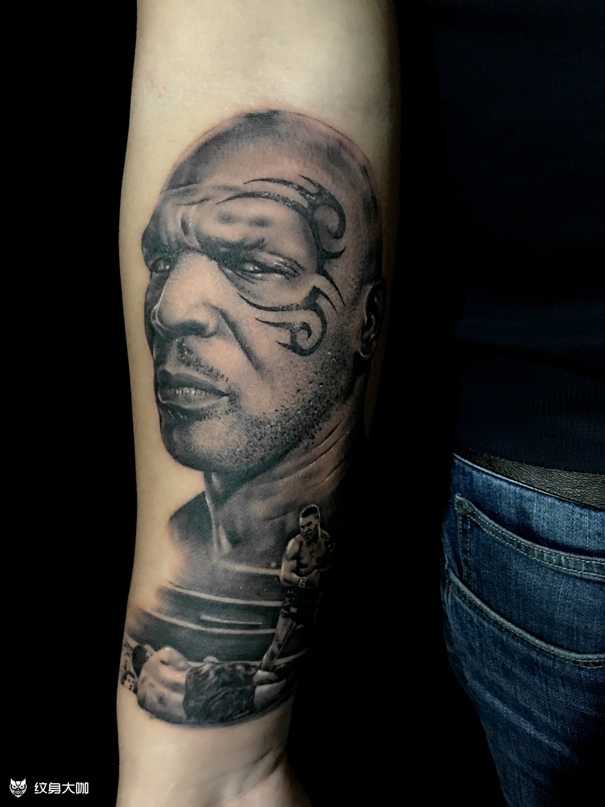 泰森_纹身图案手稿图片_流云的纹身作品集