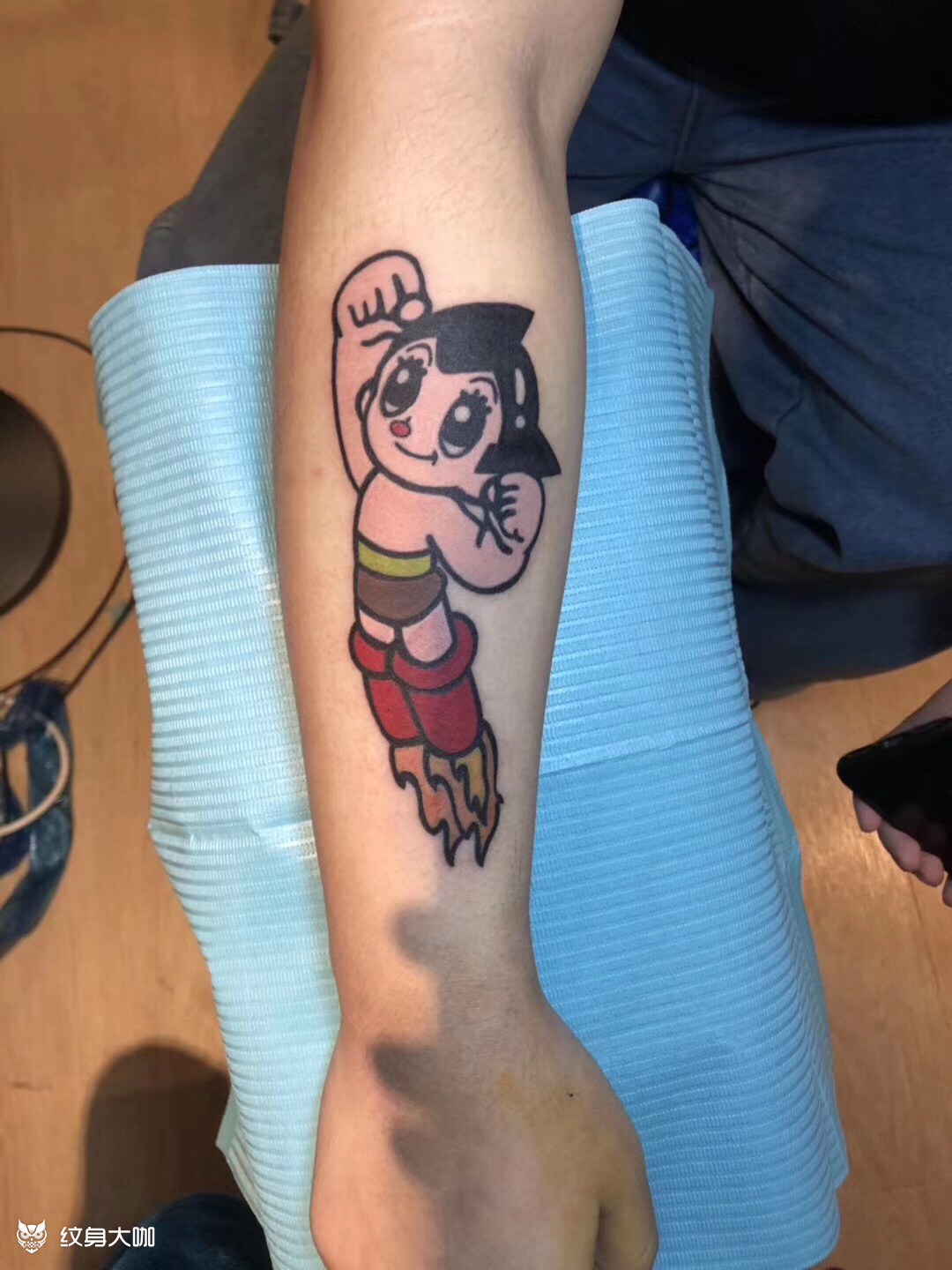 阿童木_纹身图案手稿图片_伯毅的纹身作品集