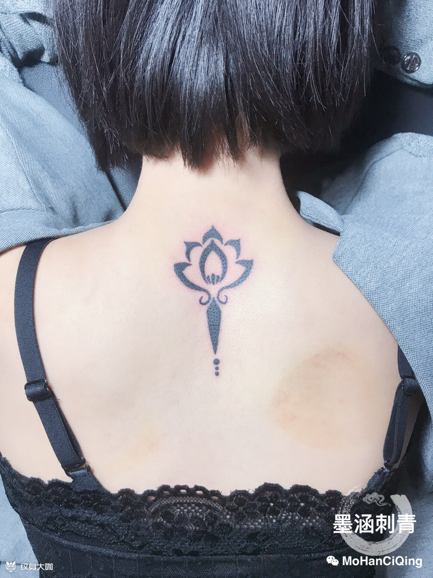 莲花_纹身图案手稿图片_墨涵的纹身作品集