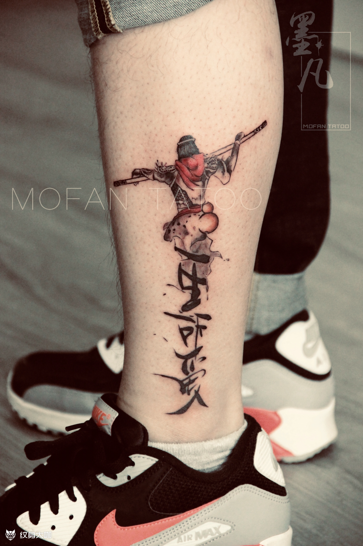 小腿一生所爱_纹身图案手稿图片_墨凡nick的纹身作品集