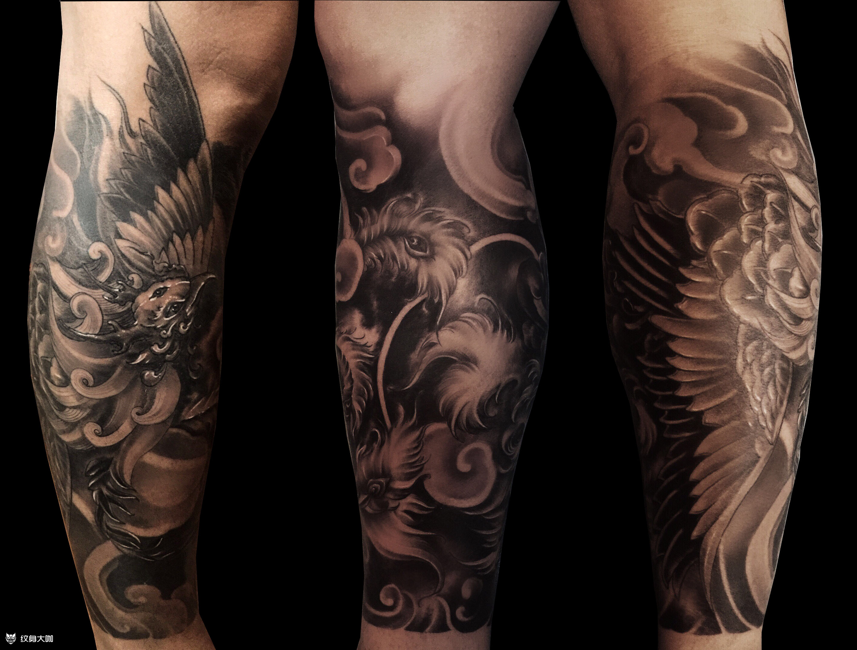 凤凰_纹身图案手稿图片_闫龙的纹身作品集