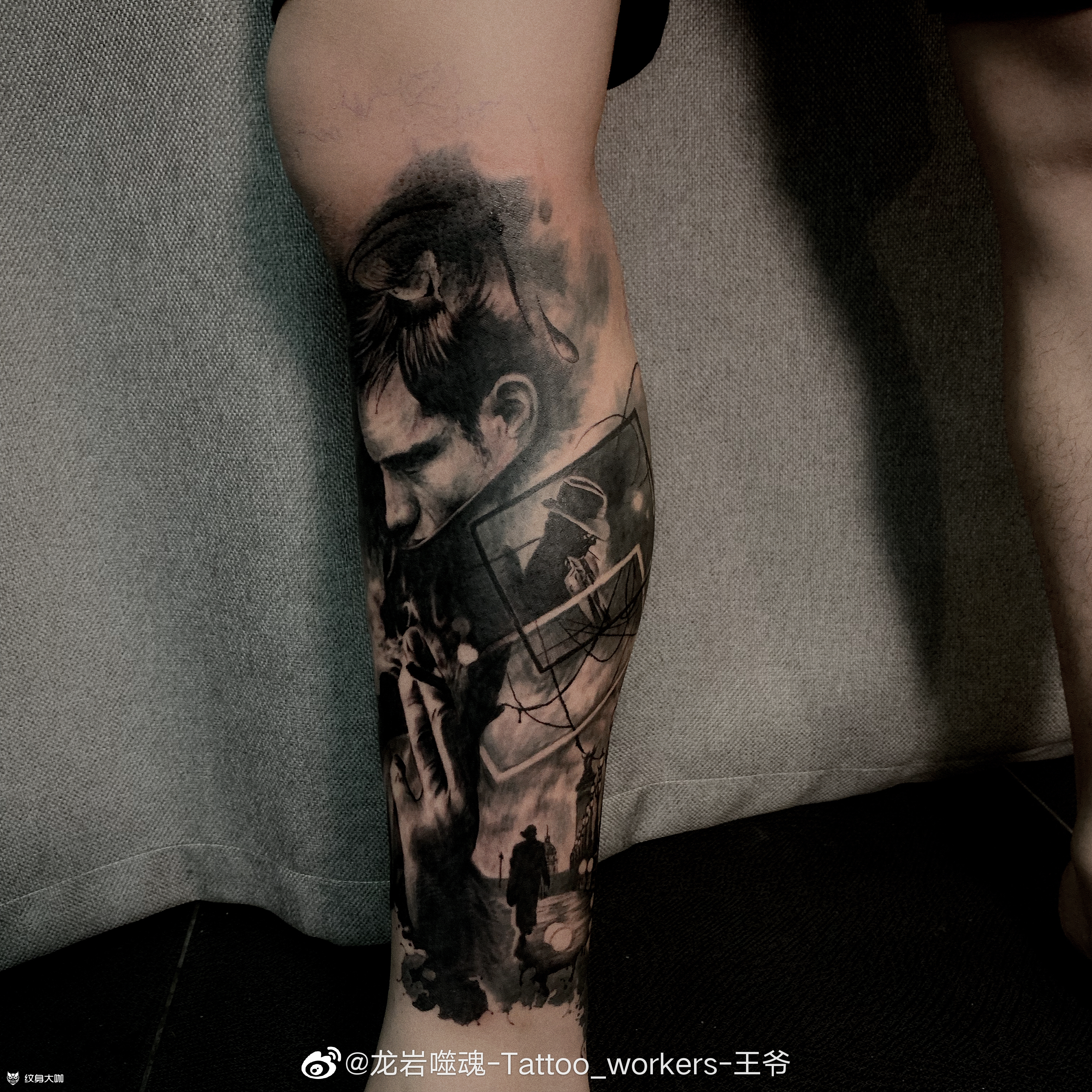 孤独_纹身图案手稿图片_王爷的纹身作品集