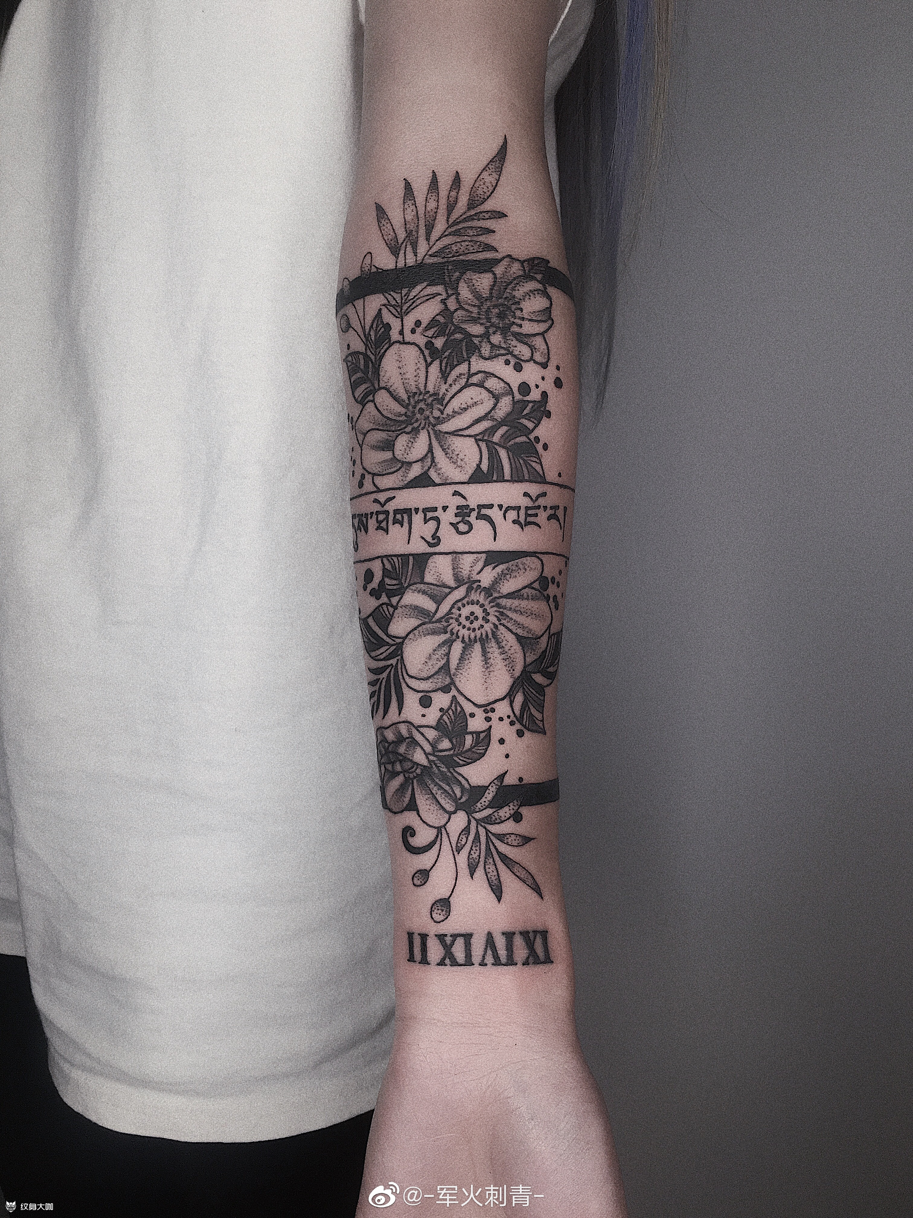臂环_纹身图案手稿图片_胡军的纹身作品集