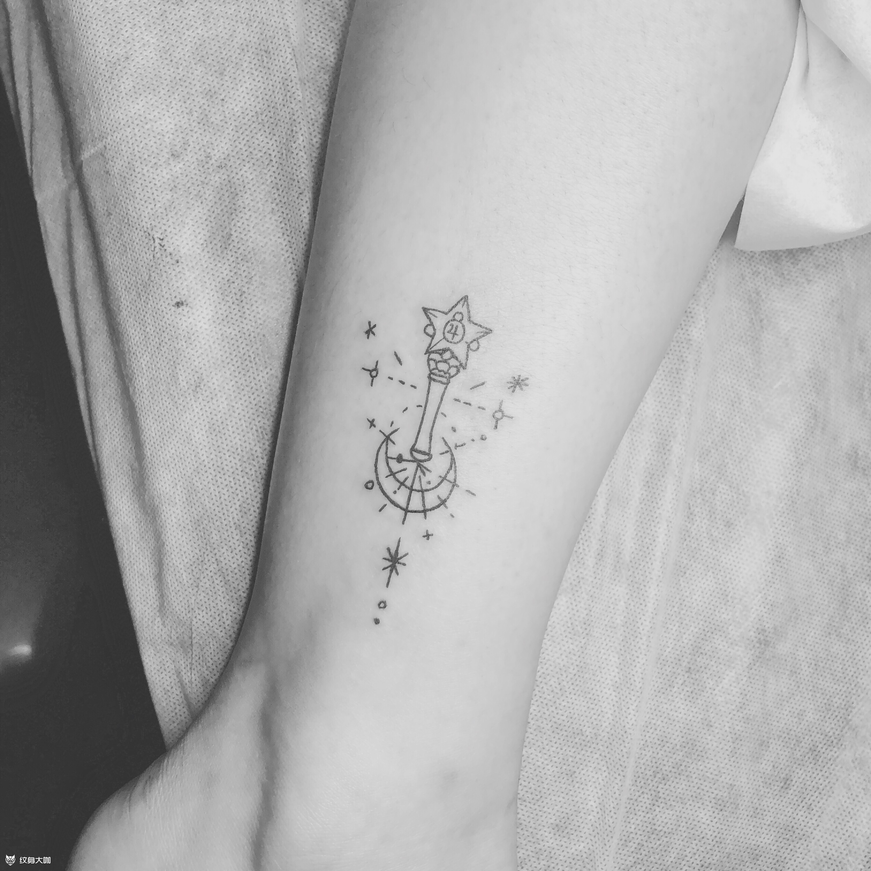 魔法棒_纹身图案手稿图片_金妮jennie的纹身作品集