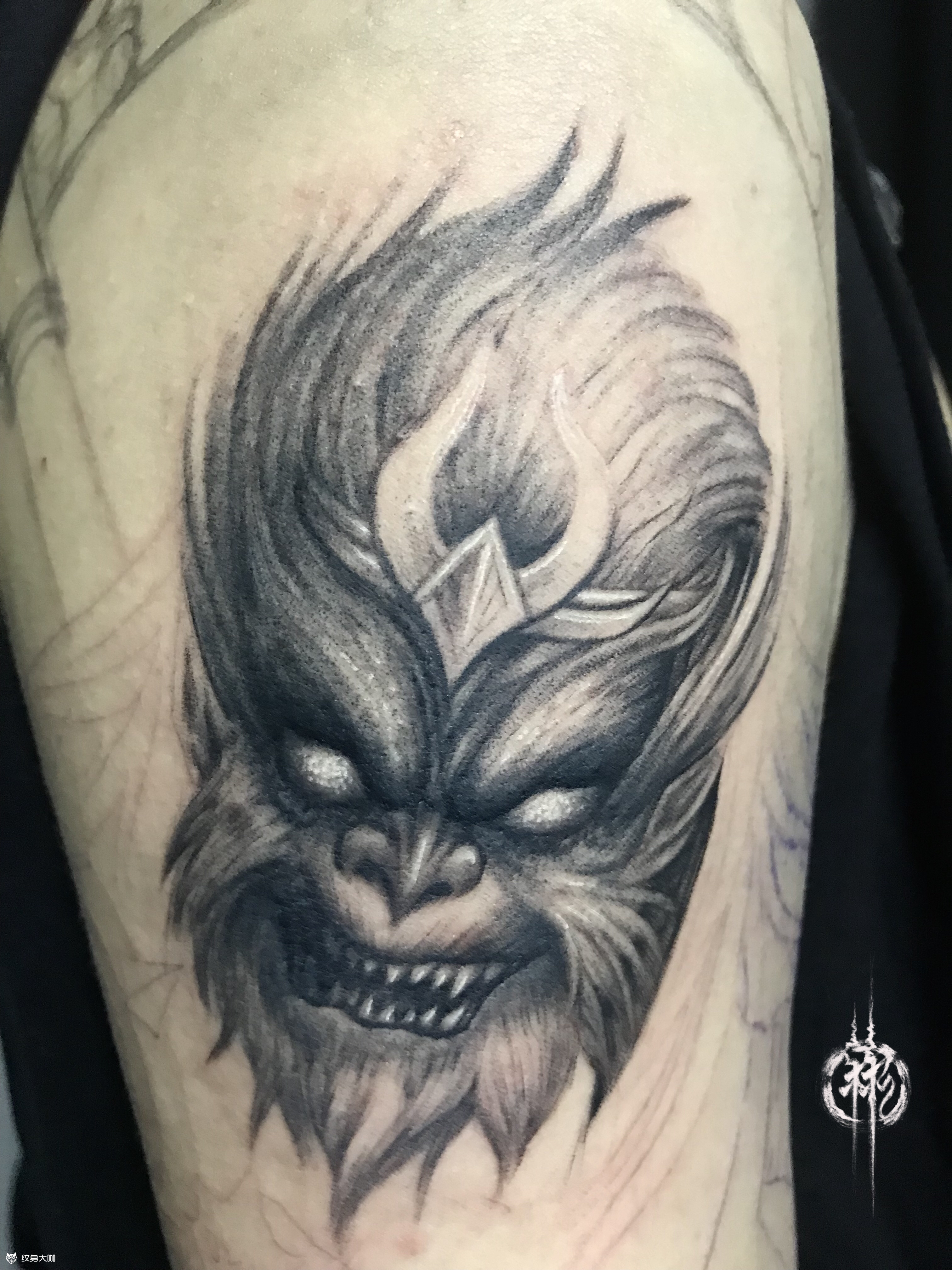 地狱魔猴纹身图片图片