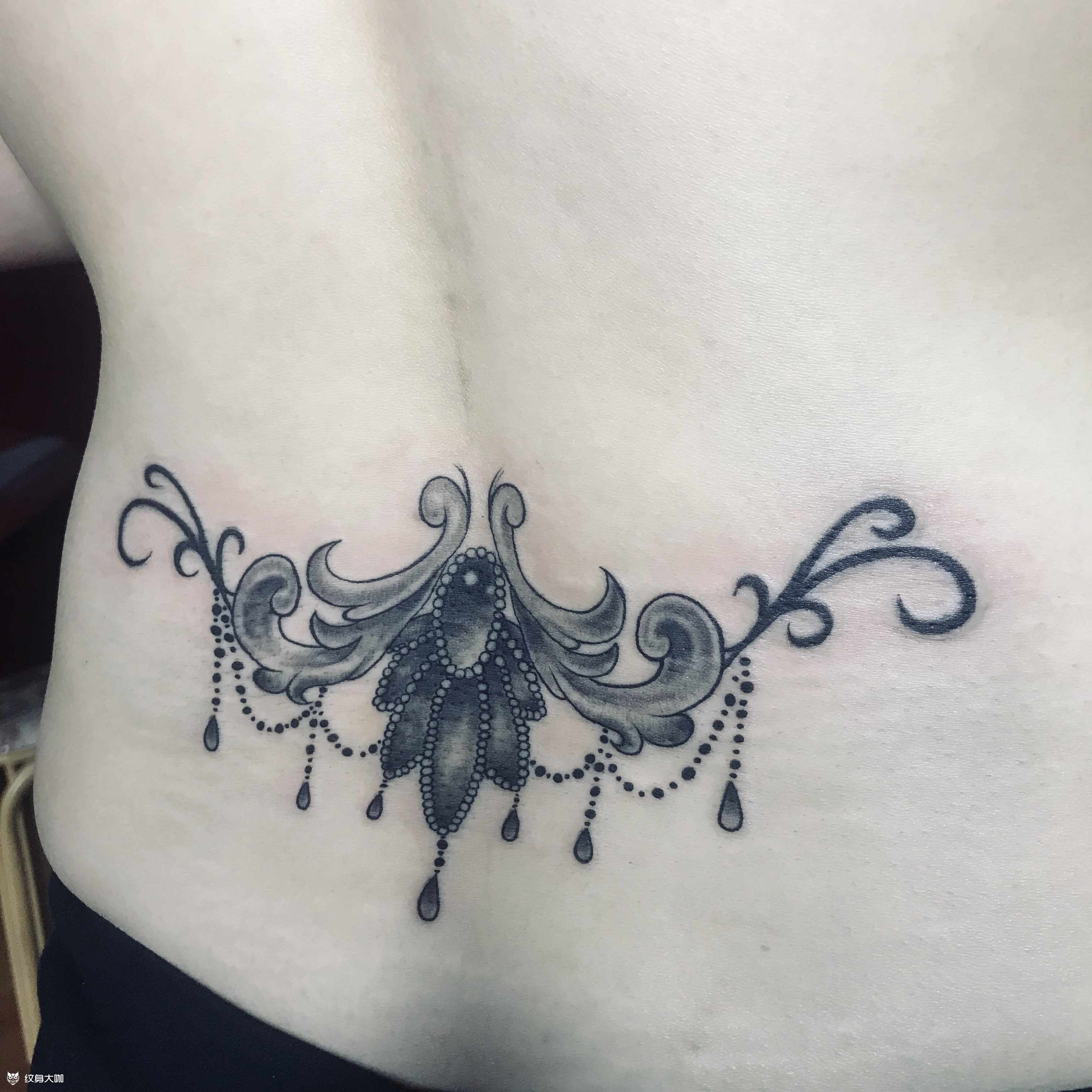 腰花_纹身图案手稿图片_娜娜的纹身作品集