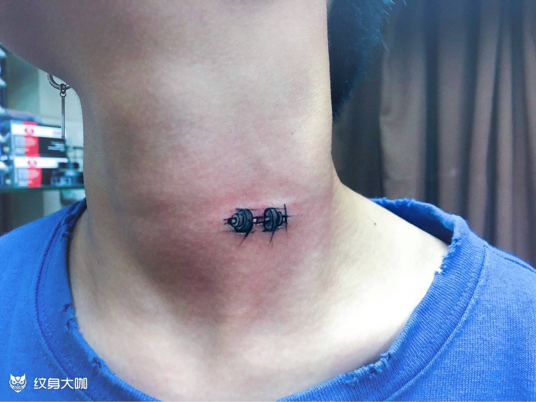 小哑铃_纹身图案手稿图片_snake的纹身作品集