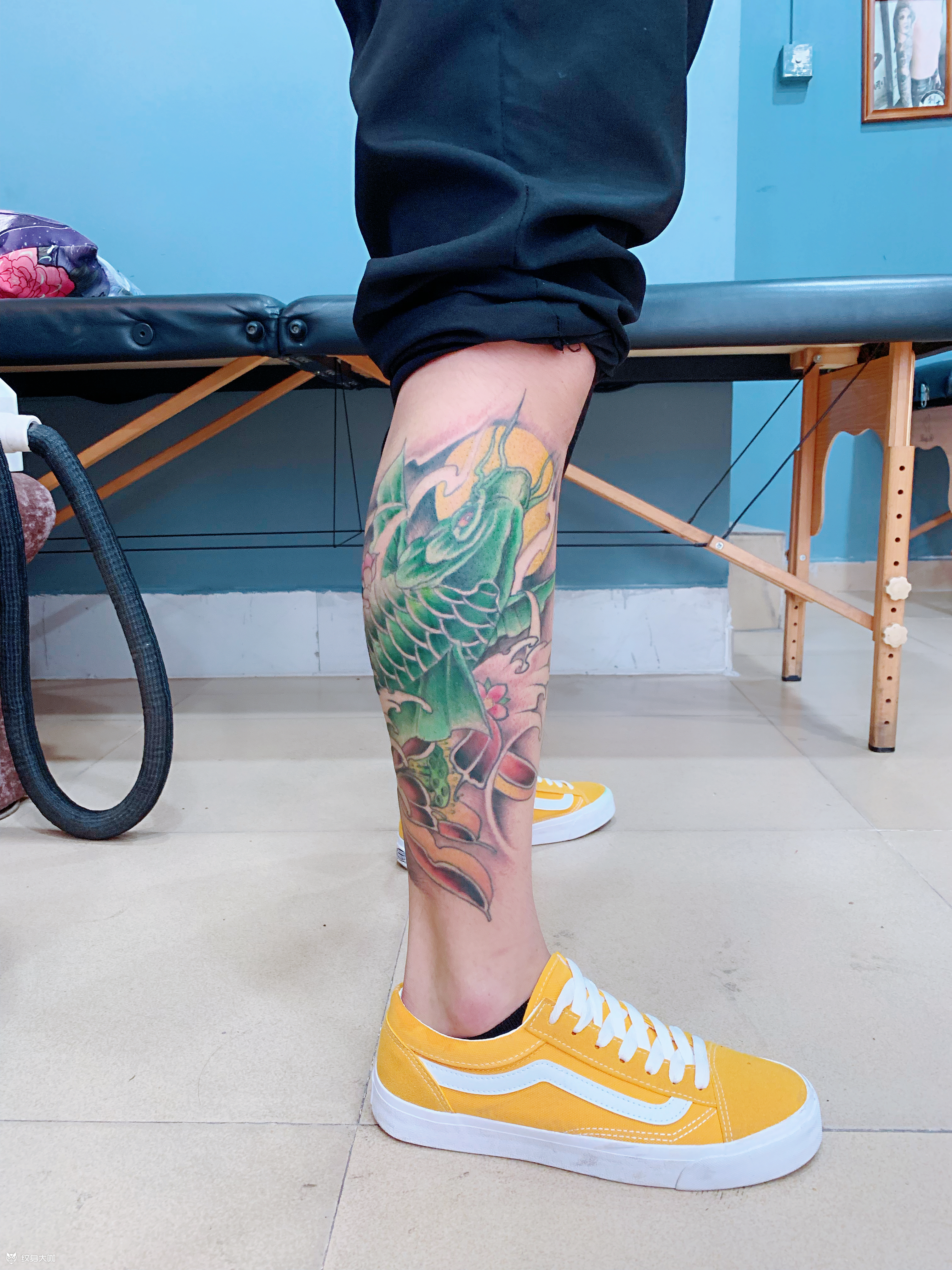 招财鱼_纹身图案手稿图片_易玉宝的纹身作品集