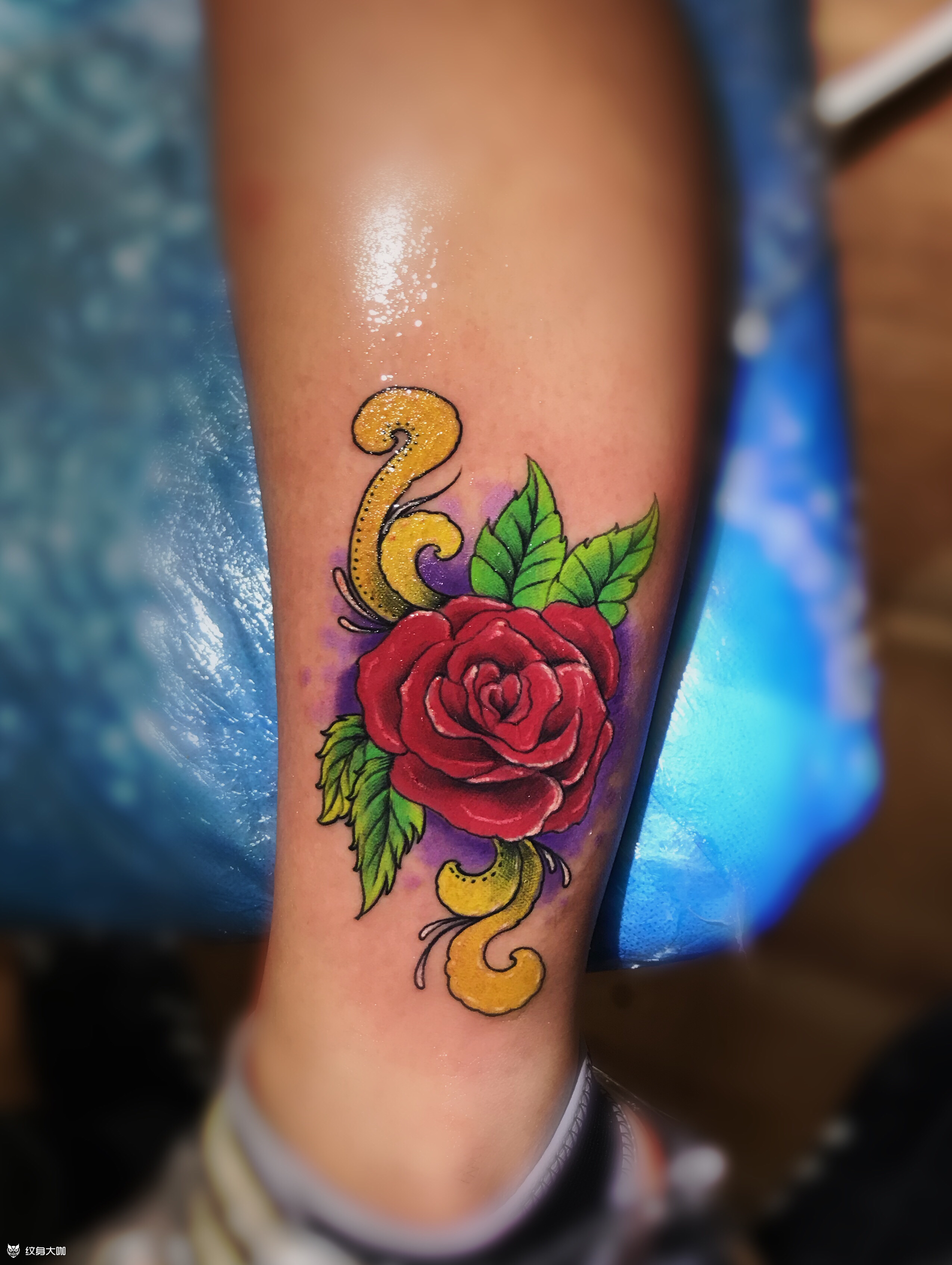 原创玫瑰花_纹身图案手稿图片_葛树杰的纹身作品集