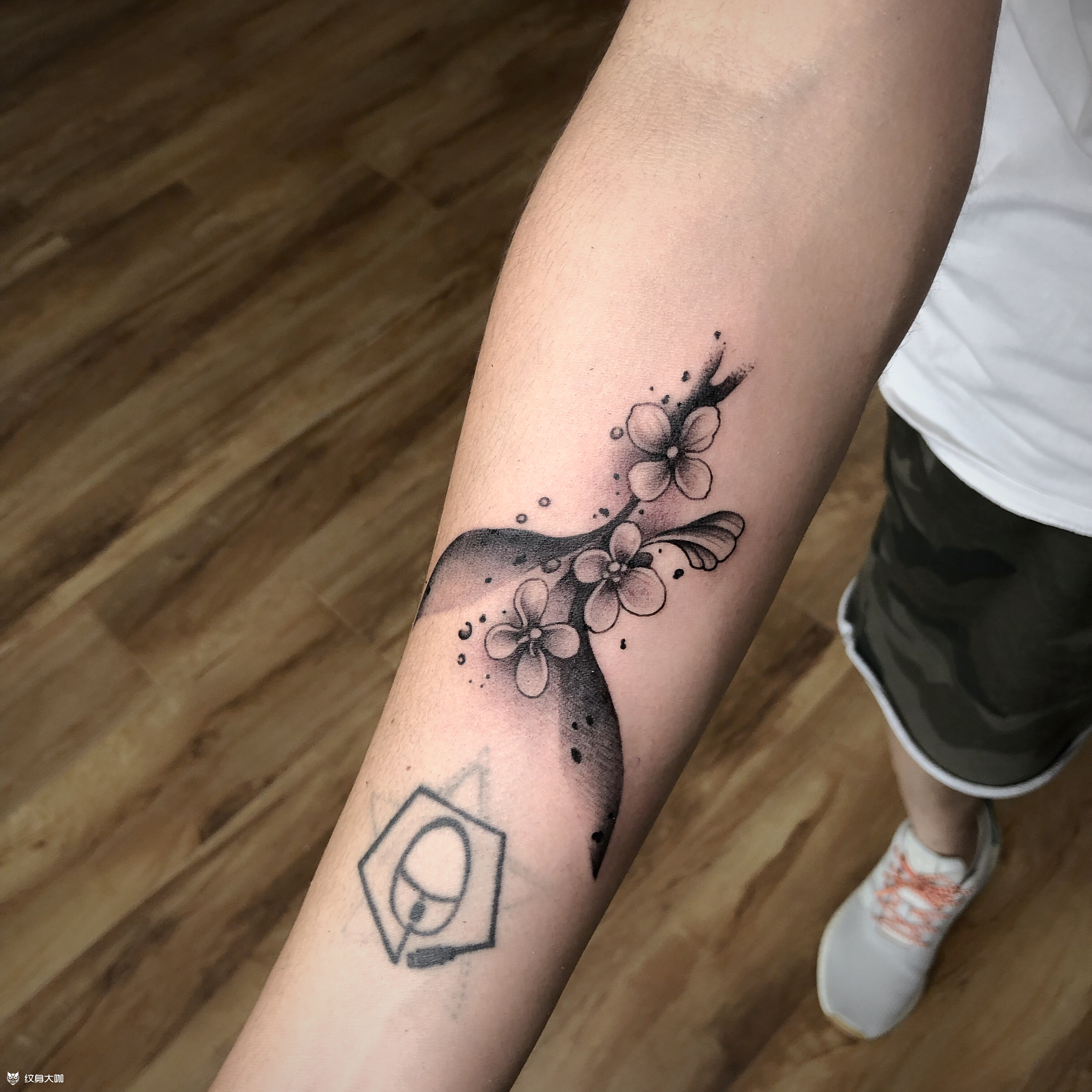 设计桂花纹身_纹身图案手稿图片_肖峰的纹身作品集