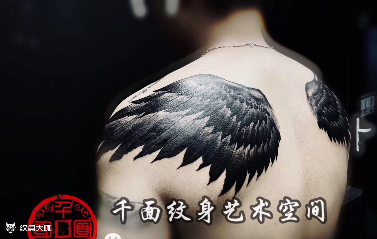 大鹏展翅……_纹身图案手稿图片_娜娜的纹身作品集