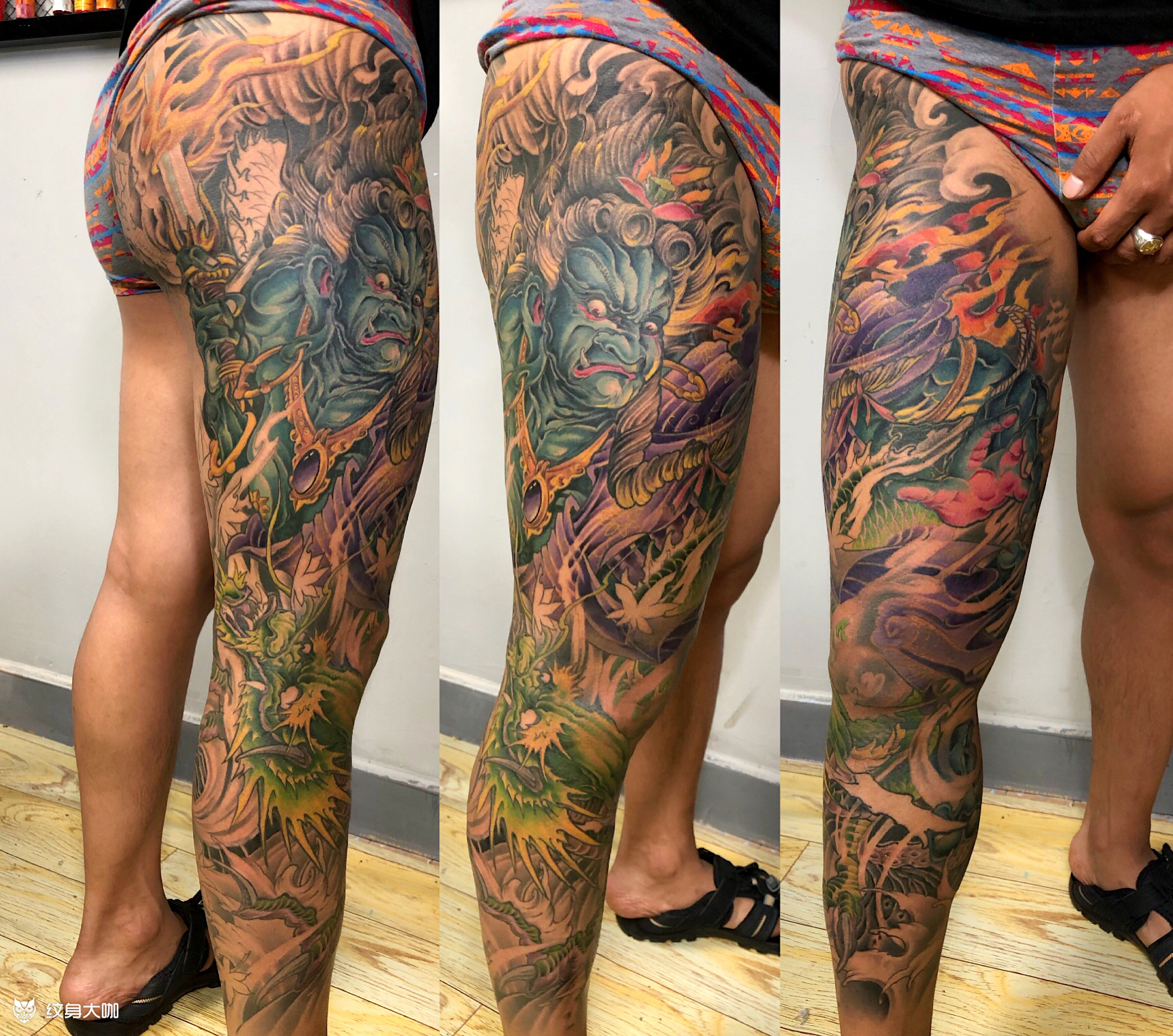 不动明王_纹身图案手稿图片_周壮的纹身作品集