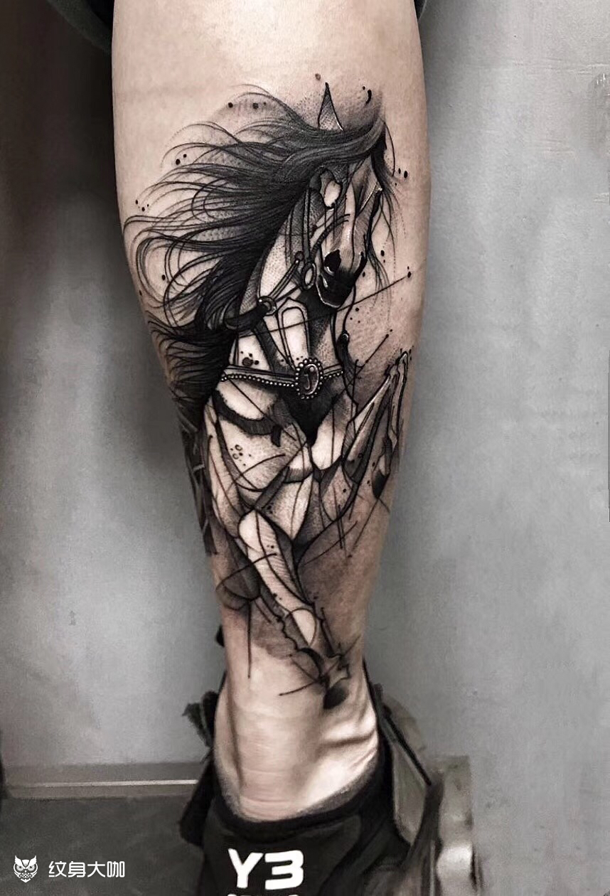 线条纹身_纹身图案手稿图片_刘鑫的纹身作品集
