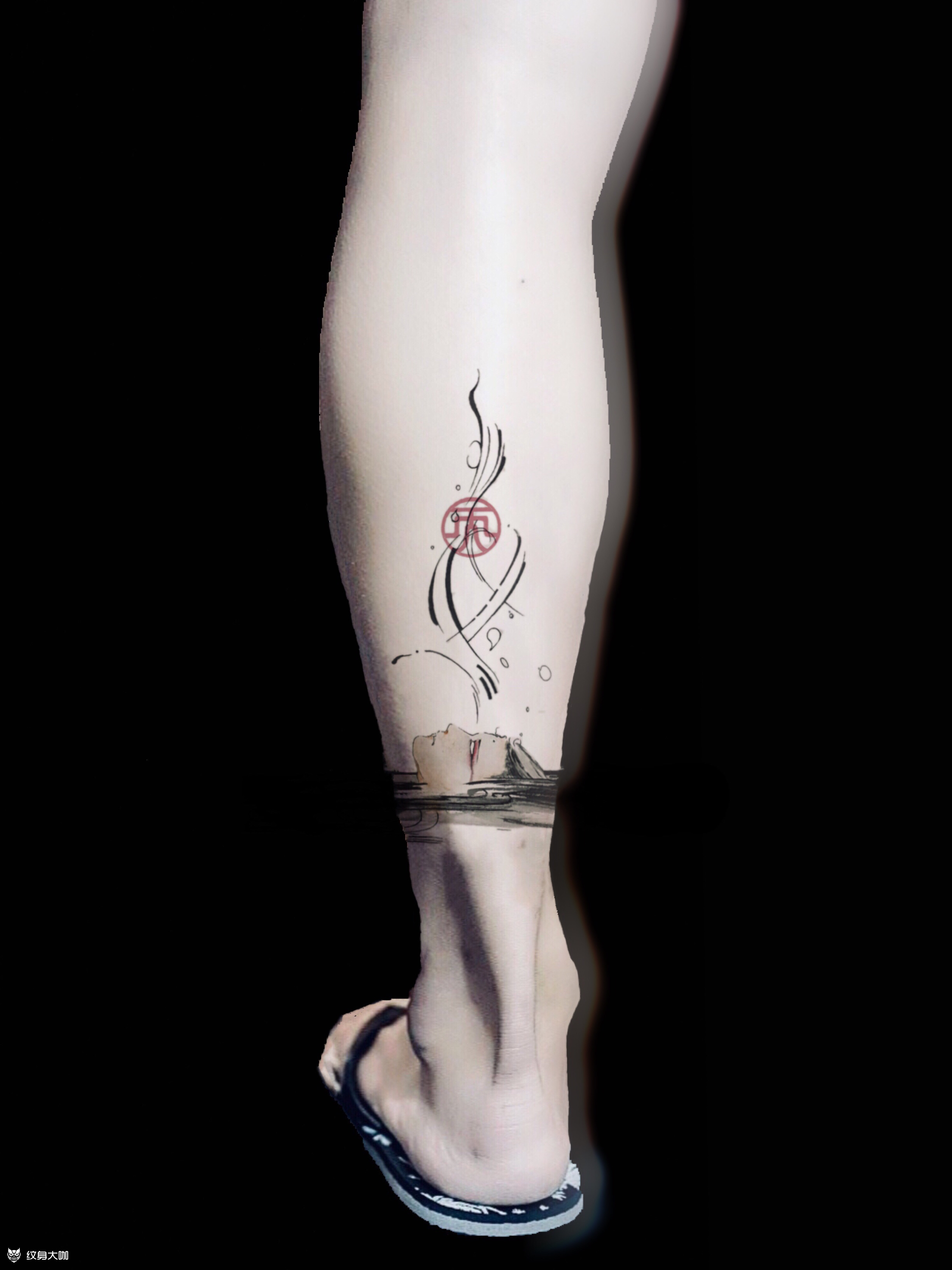 脚环_纹身图案手稿图片_无天的纹身作品集