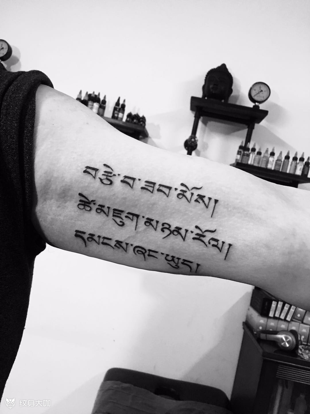 梵文_纹身图案手稿图片_柳建辉的纹身作品集