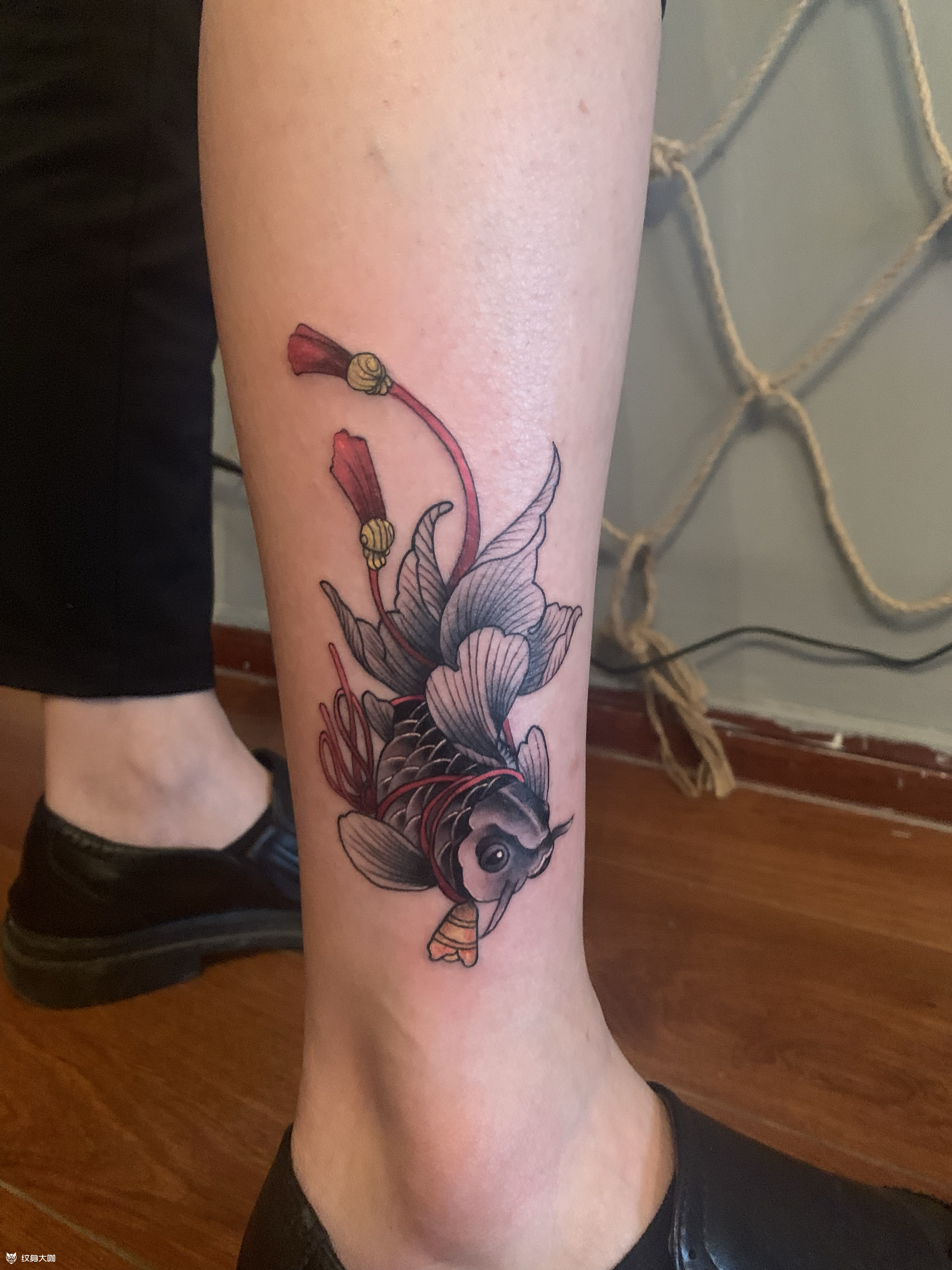 小金鱼_纹身图案手稿图片_小鱼儿 的纹身作品集