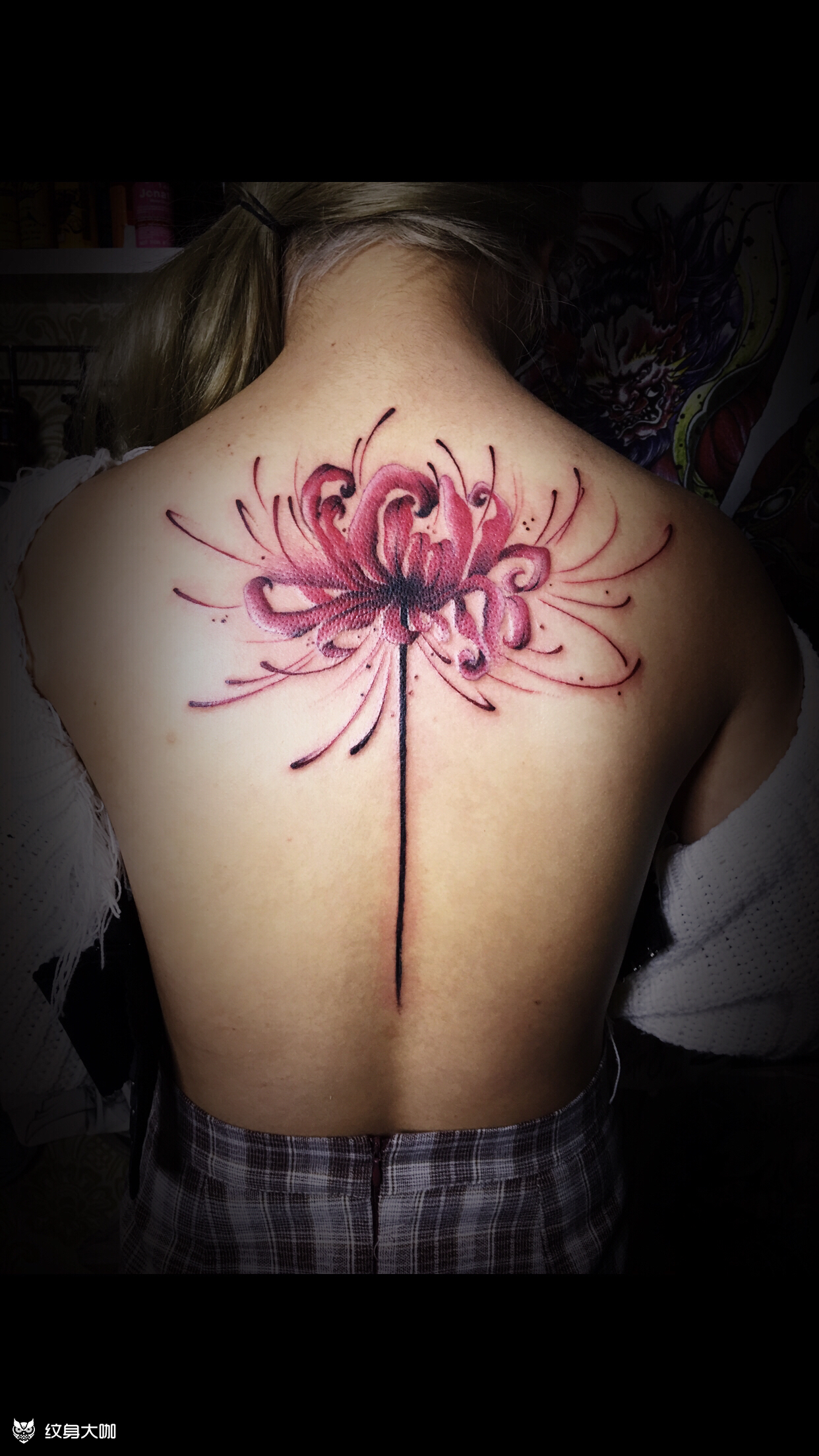 彼岸花_纹身图案手稿图片_ 龙缘的纹身作品集