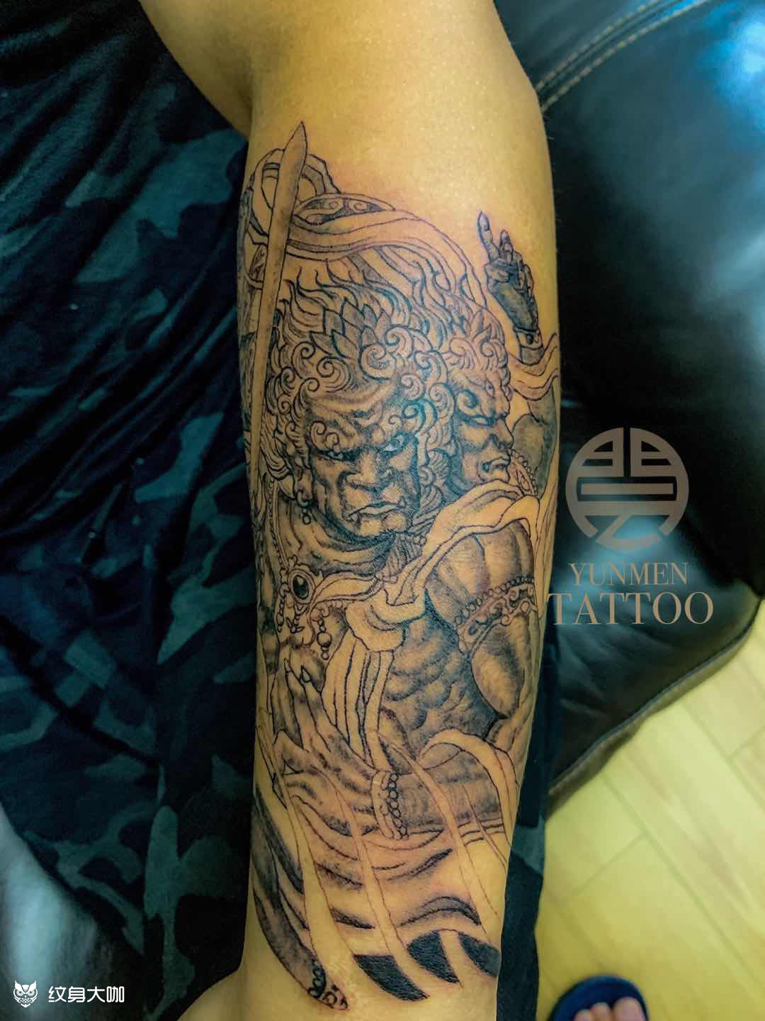 不动明王_纹身图案手稿图片_刘超的纹身作品集