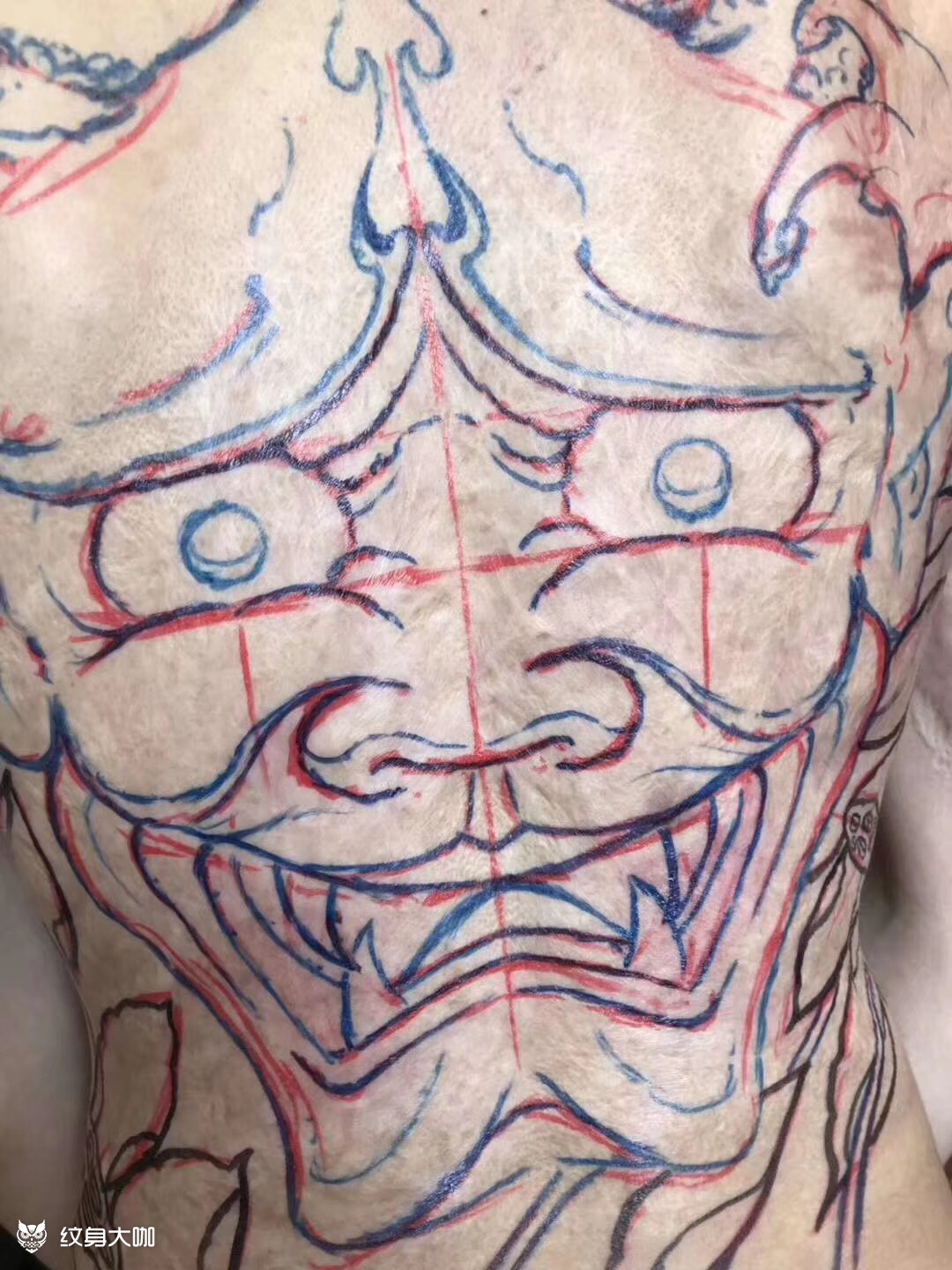 《般若遮盖》满背大面积烫伤北_纹身吧社区 - 纹身大咖