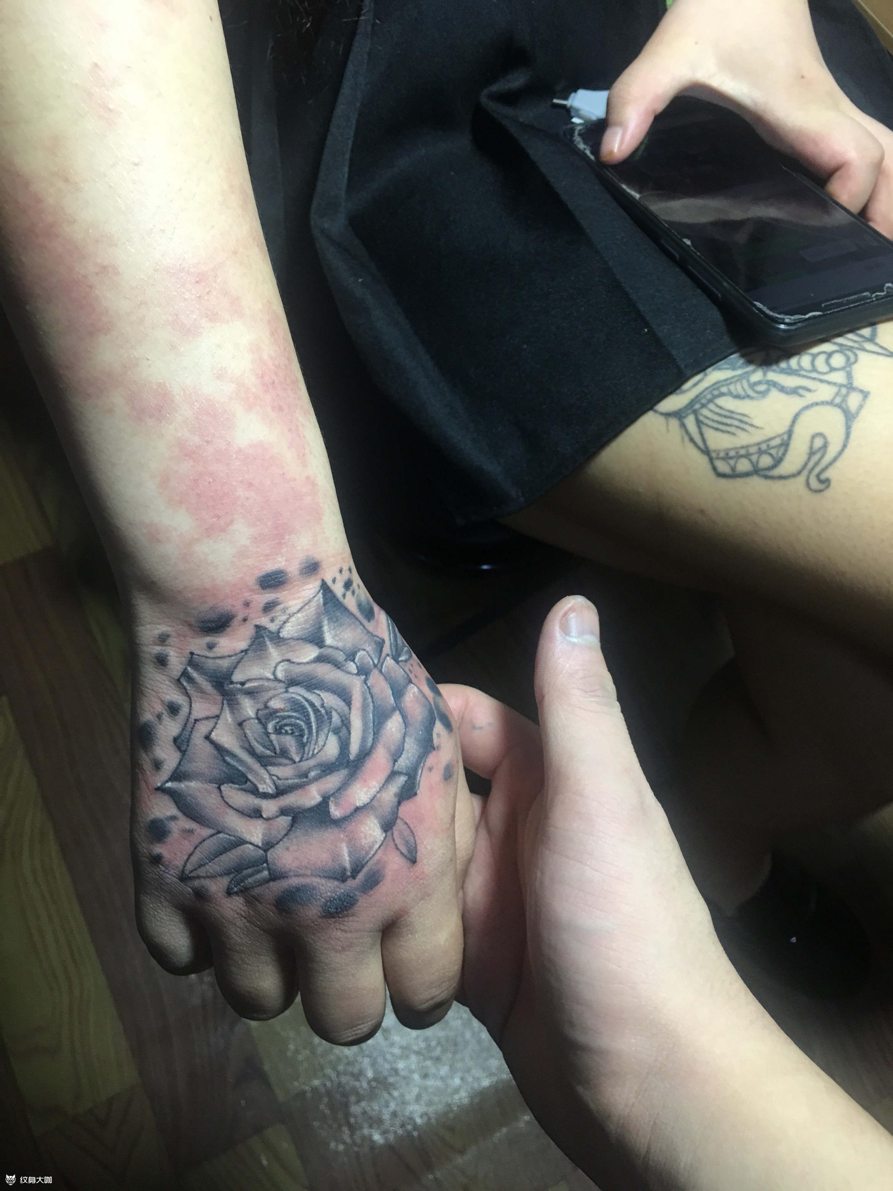 手背遮盖胎记_纹身图案手稿图片_温舒里的纹身作品集