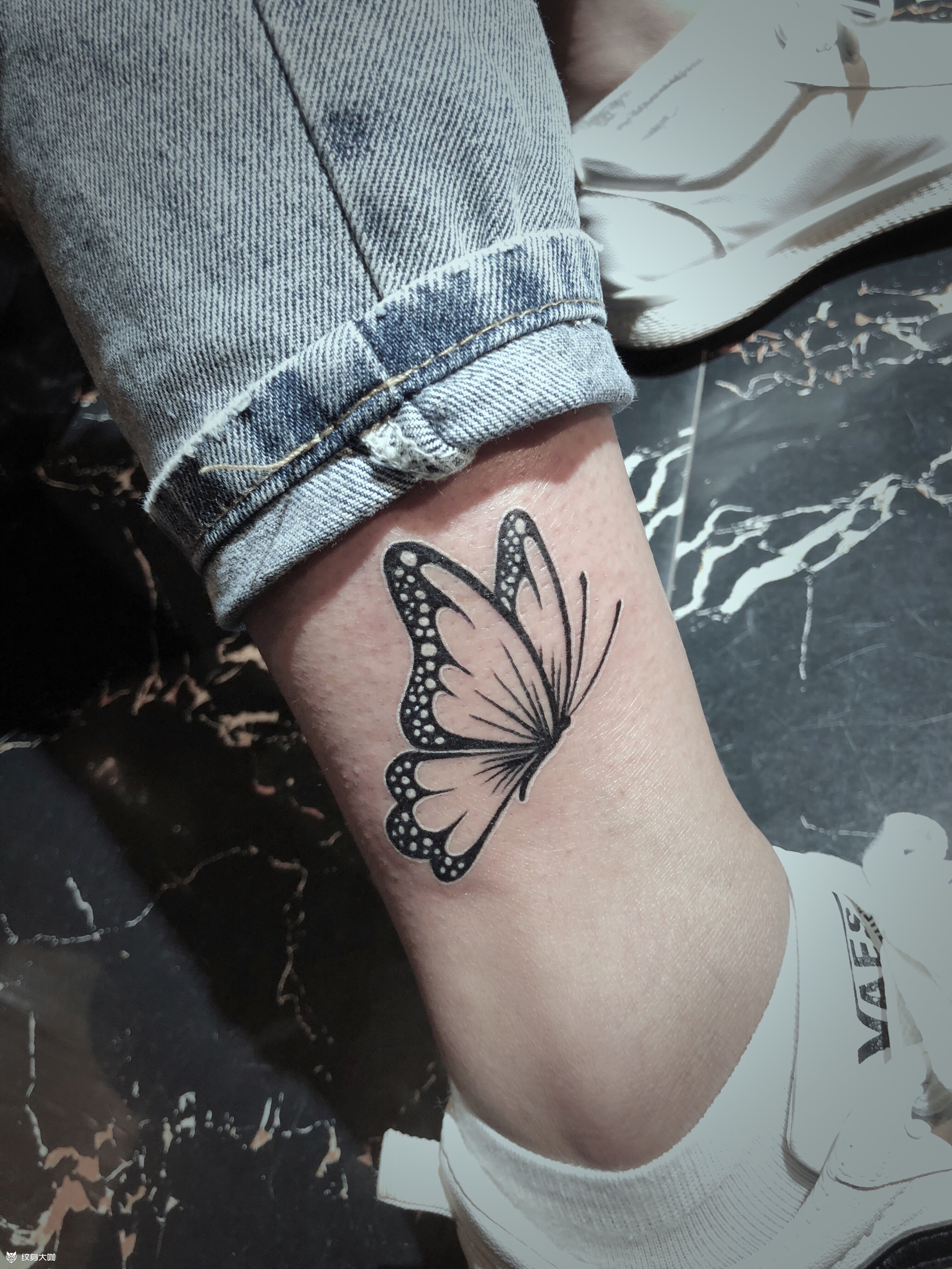 小清新蝴蝶_纹身图案手稿图片_丁小琴的纹身作品集