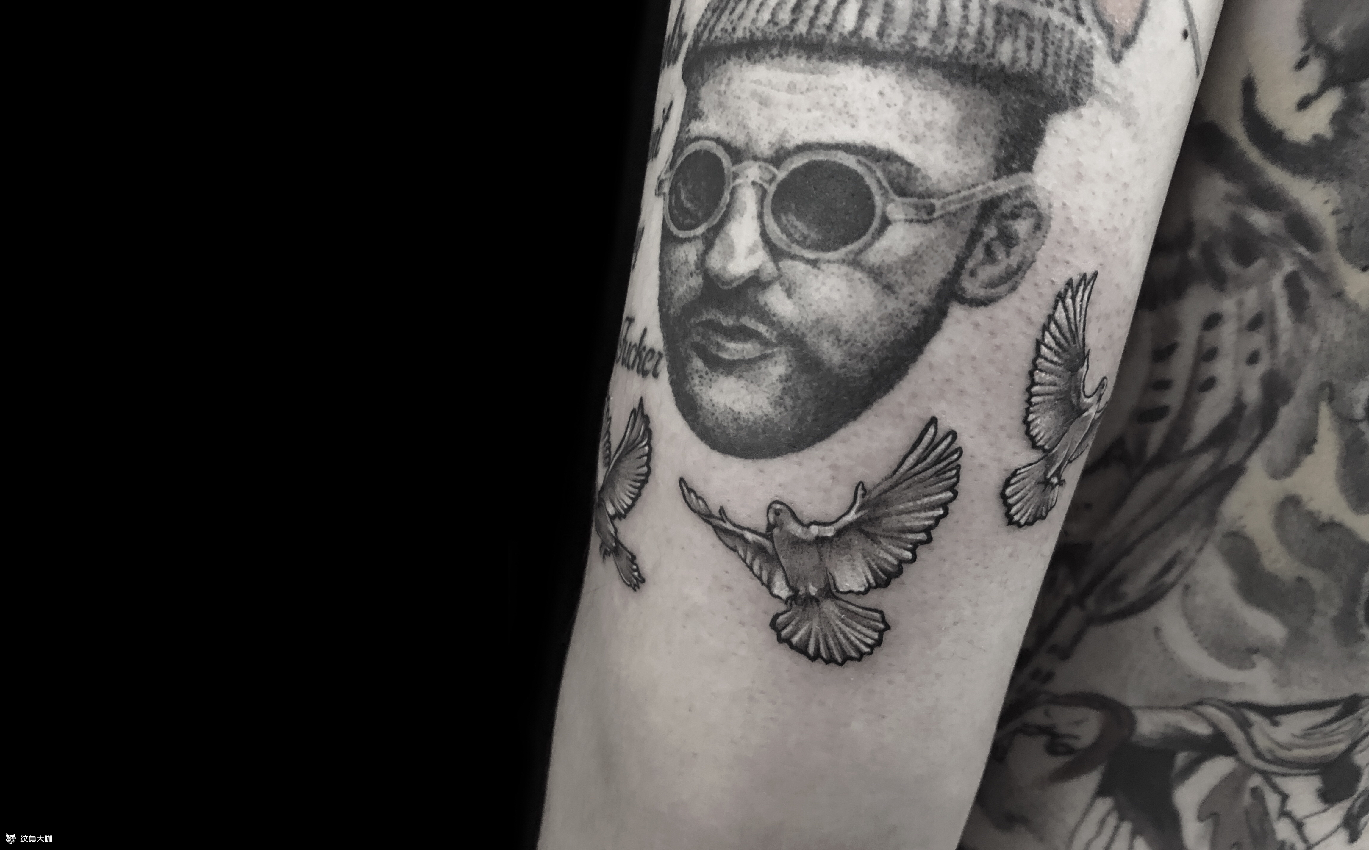 鸽子_纹身图案手稿图片_宇龄的纹身作品集