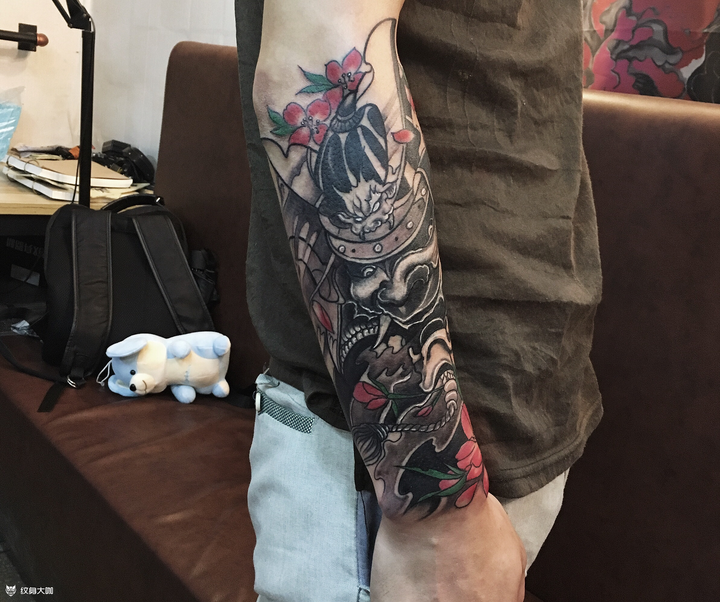 鬼武士_纹身图案手稿图片_针舞堂的纹身作品集