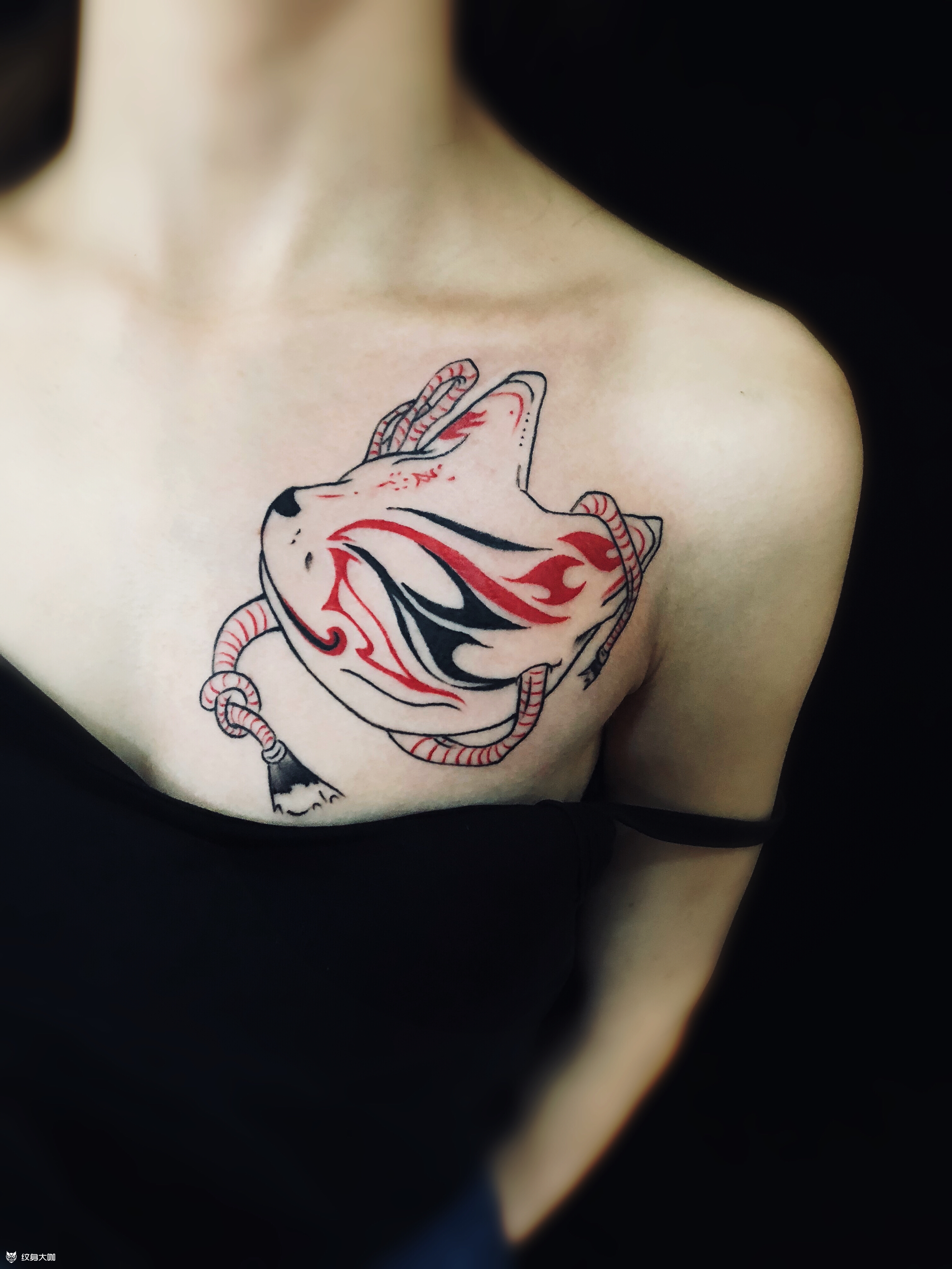 面具_纹身图案手稿图片_墨魂道的纹身作品集