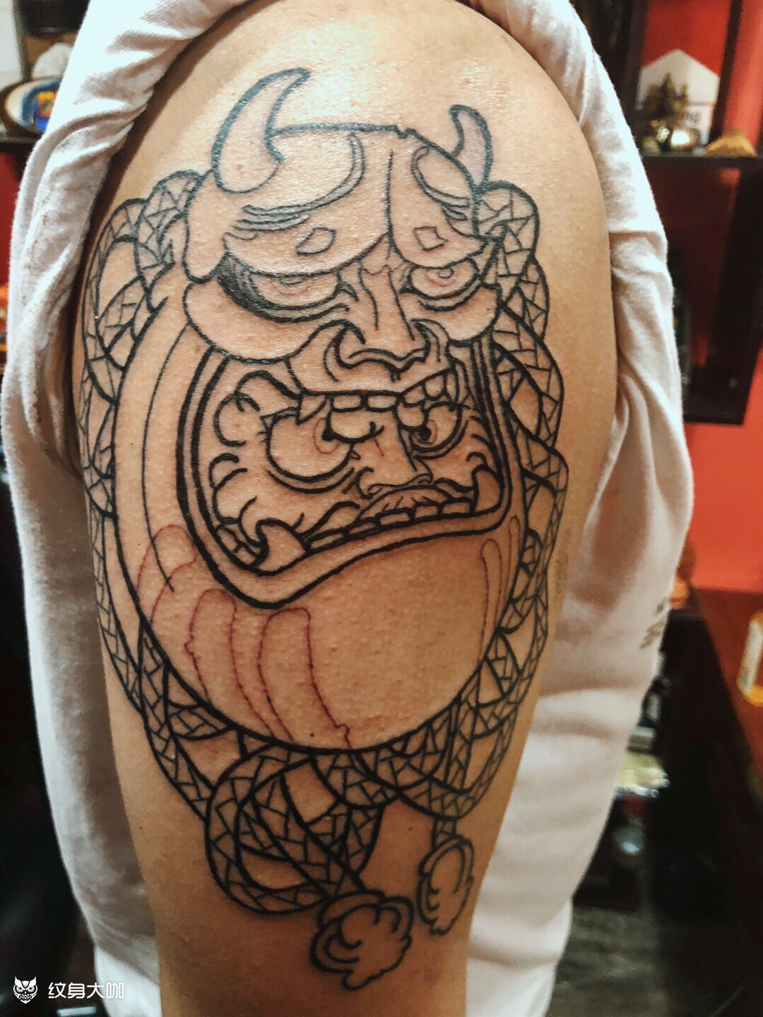 达摩蛋_纹身图案手稿图片_刘丹妮的纹身作品集