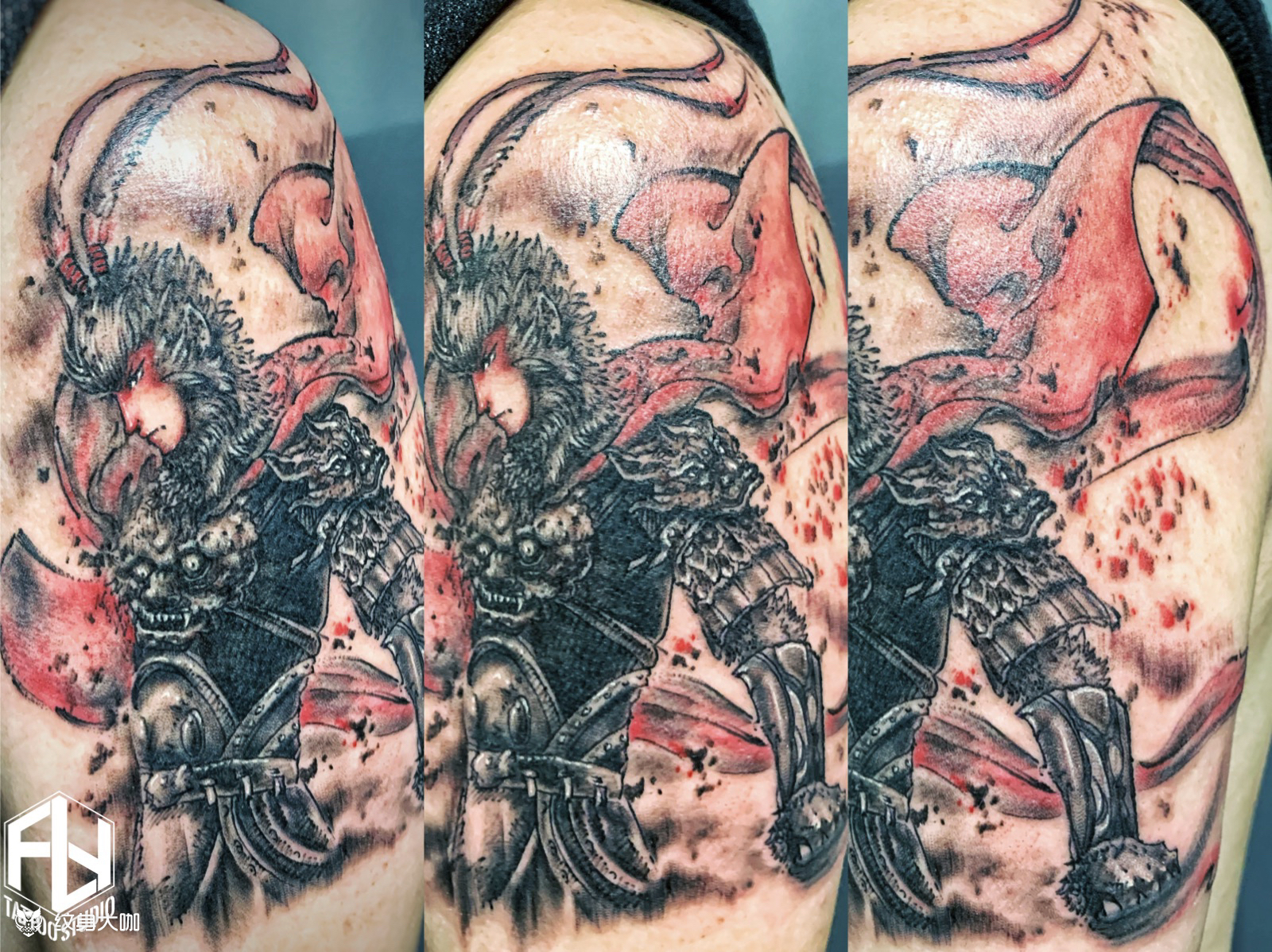 大圣归来_纹身图案手稿图片_fly的纹身作品集