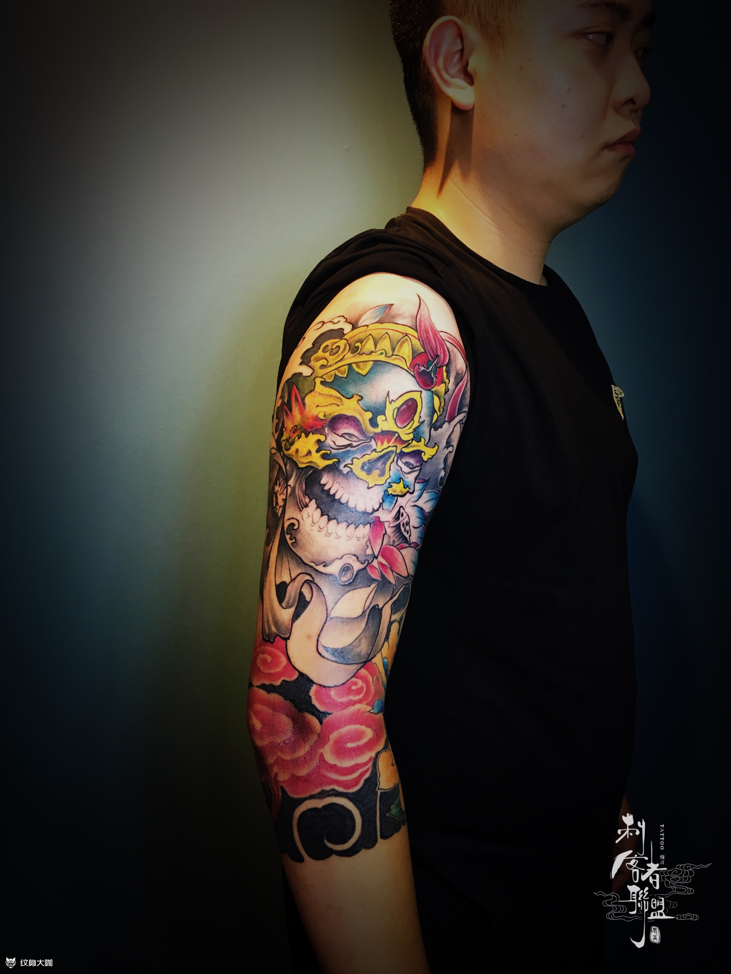 嘎巴拉_纹身图案手稿图片_老高的纹身作品集