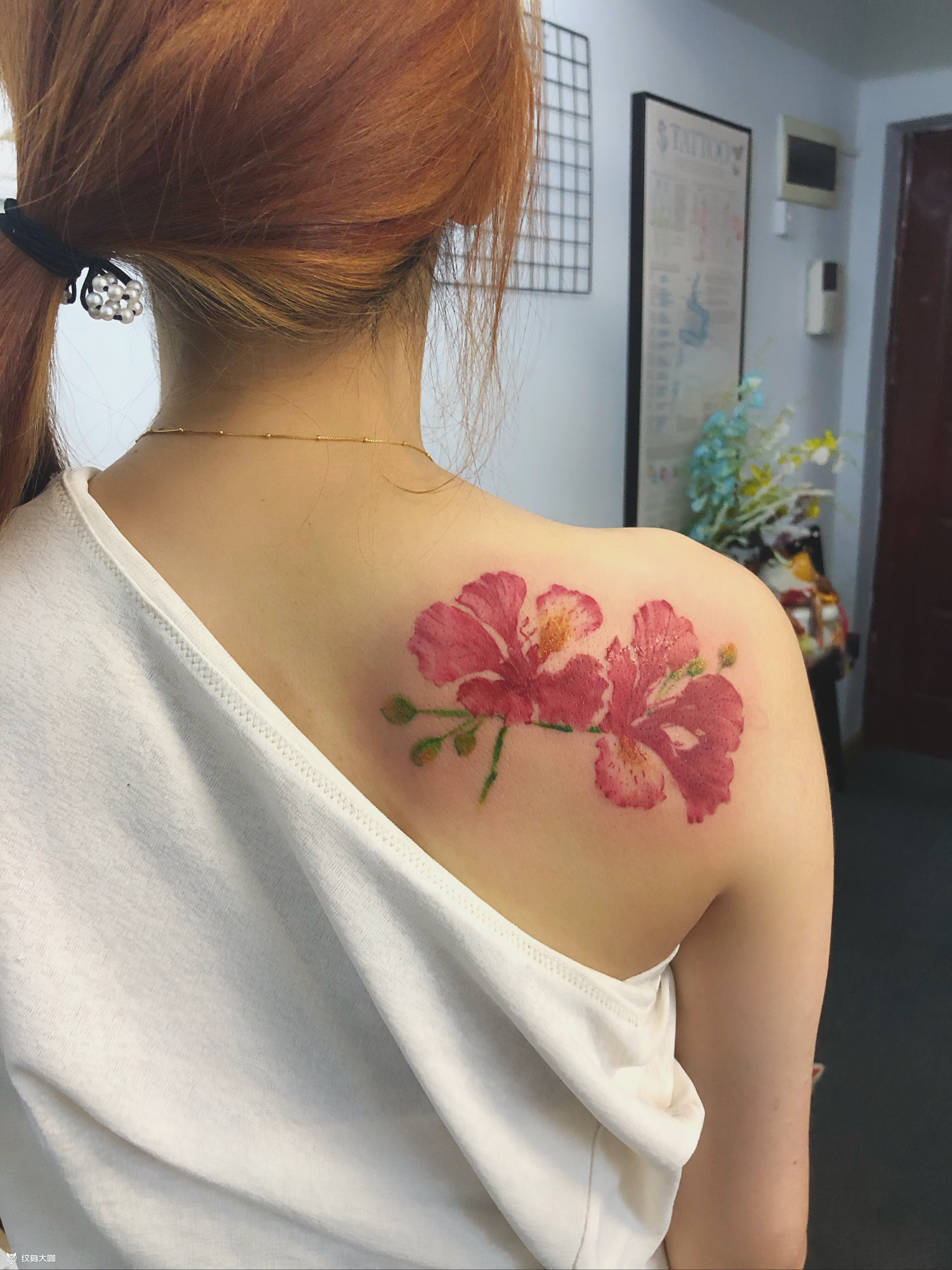 凤凰花_纹身图案手稿图片_王子鸣的纹身作品集