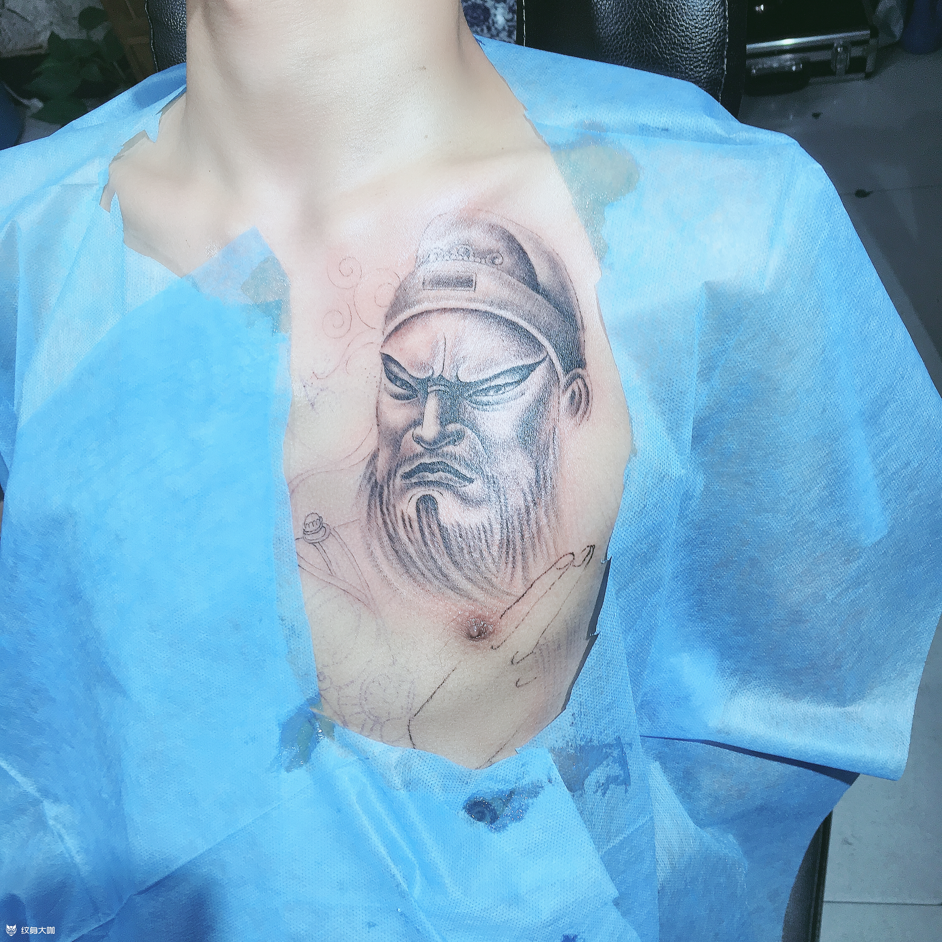 武财神_纹身图案手稿图片_高涵的纹身作品集