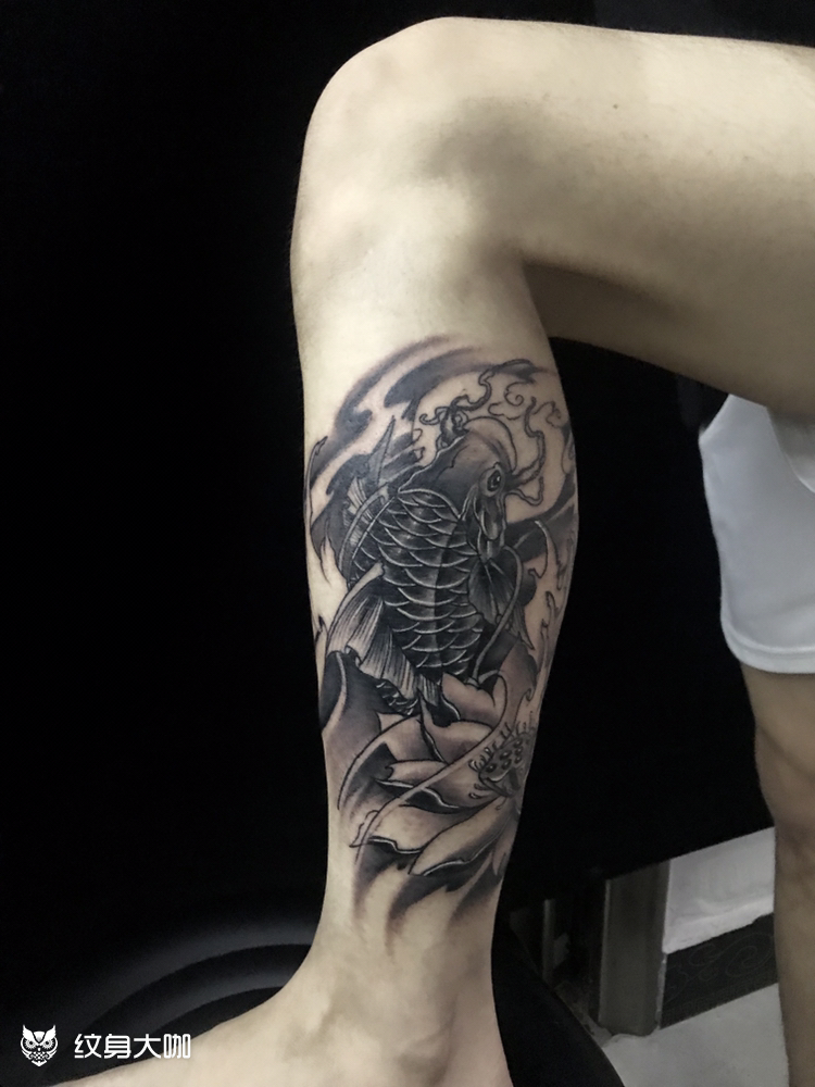 鲤鱼_纹身图案手稿图片_贤宸的纹身作品集