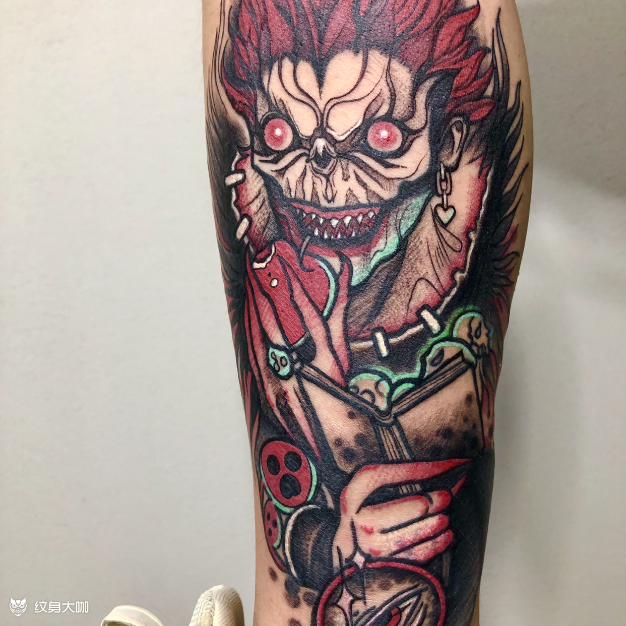 死亡笔记硫克_纹身图案手稿图片_你爸的纹身作品集