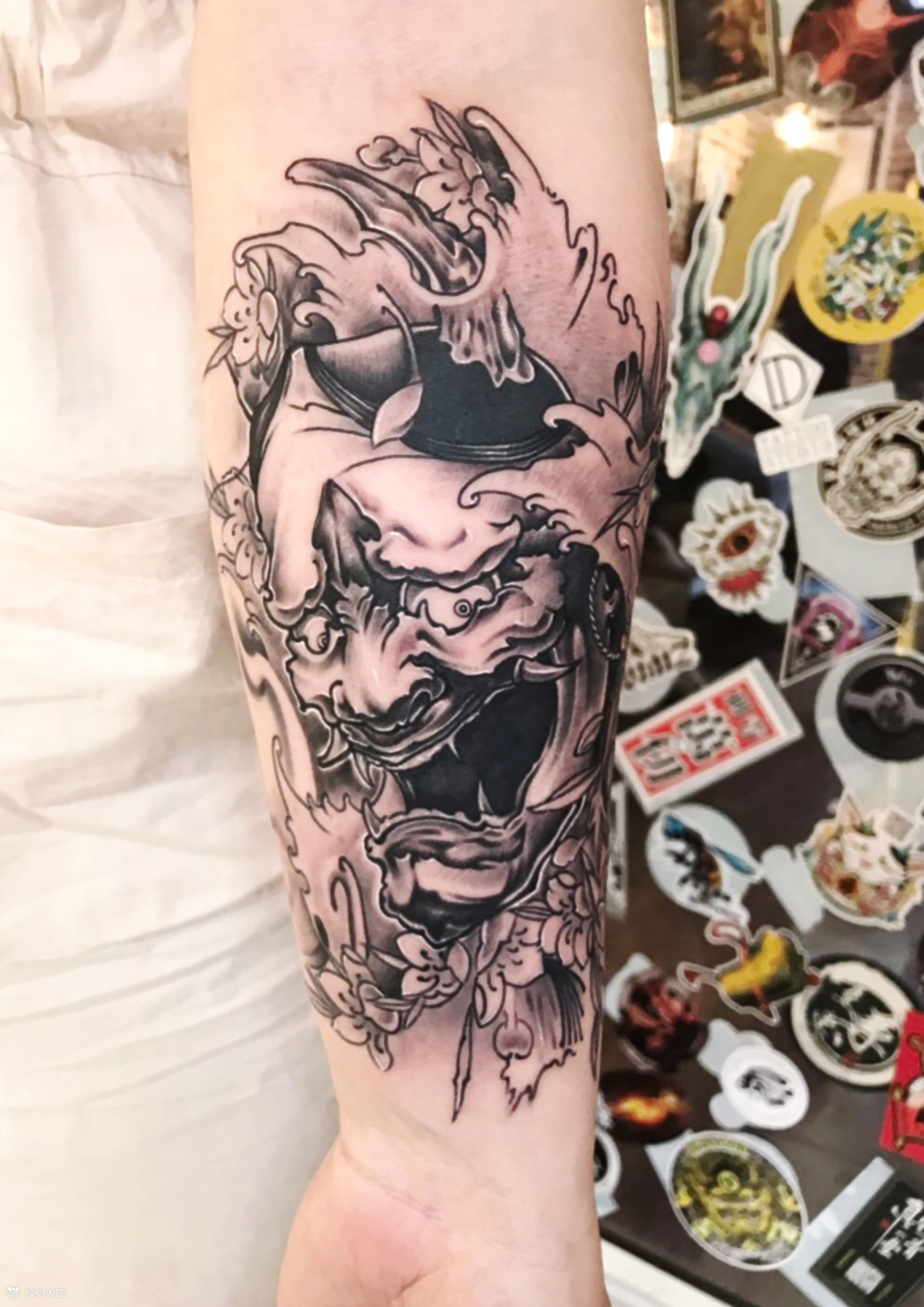 般若_纹身图案手稿图片__择山的纹身作品集