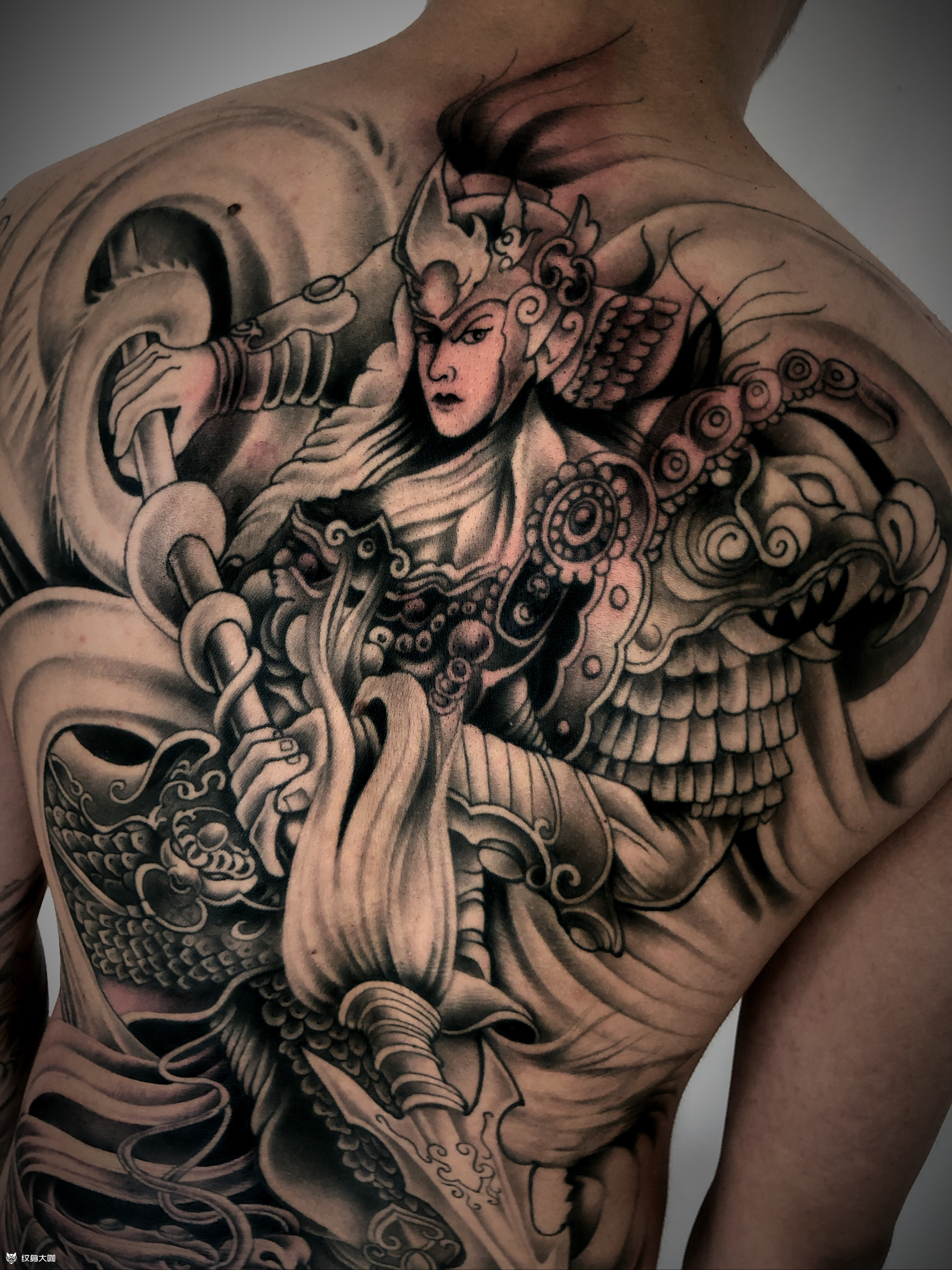 满背赵子龙.赵云更新一波作品_纹身吧社区 - 纹身大咖